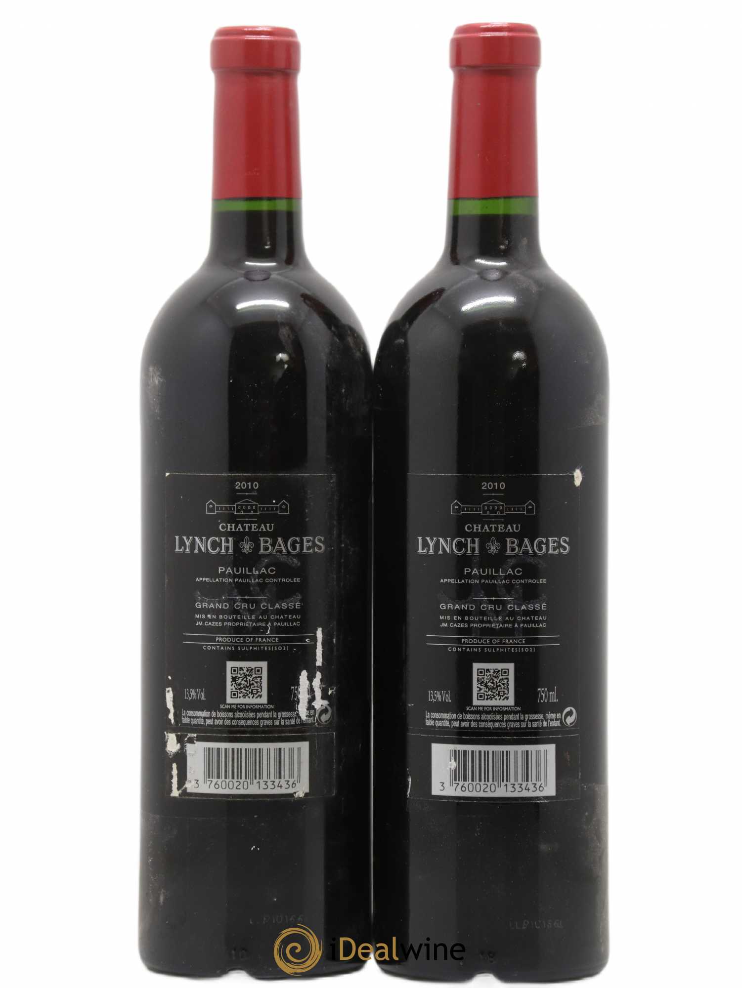 Château Lynch Bages 5ème Grand Cru Classé 2010 - Lot de 2 bouteilles - 1