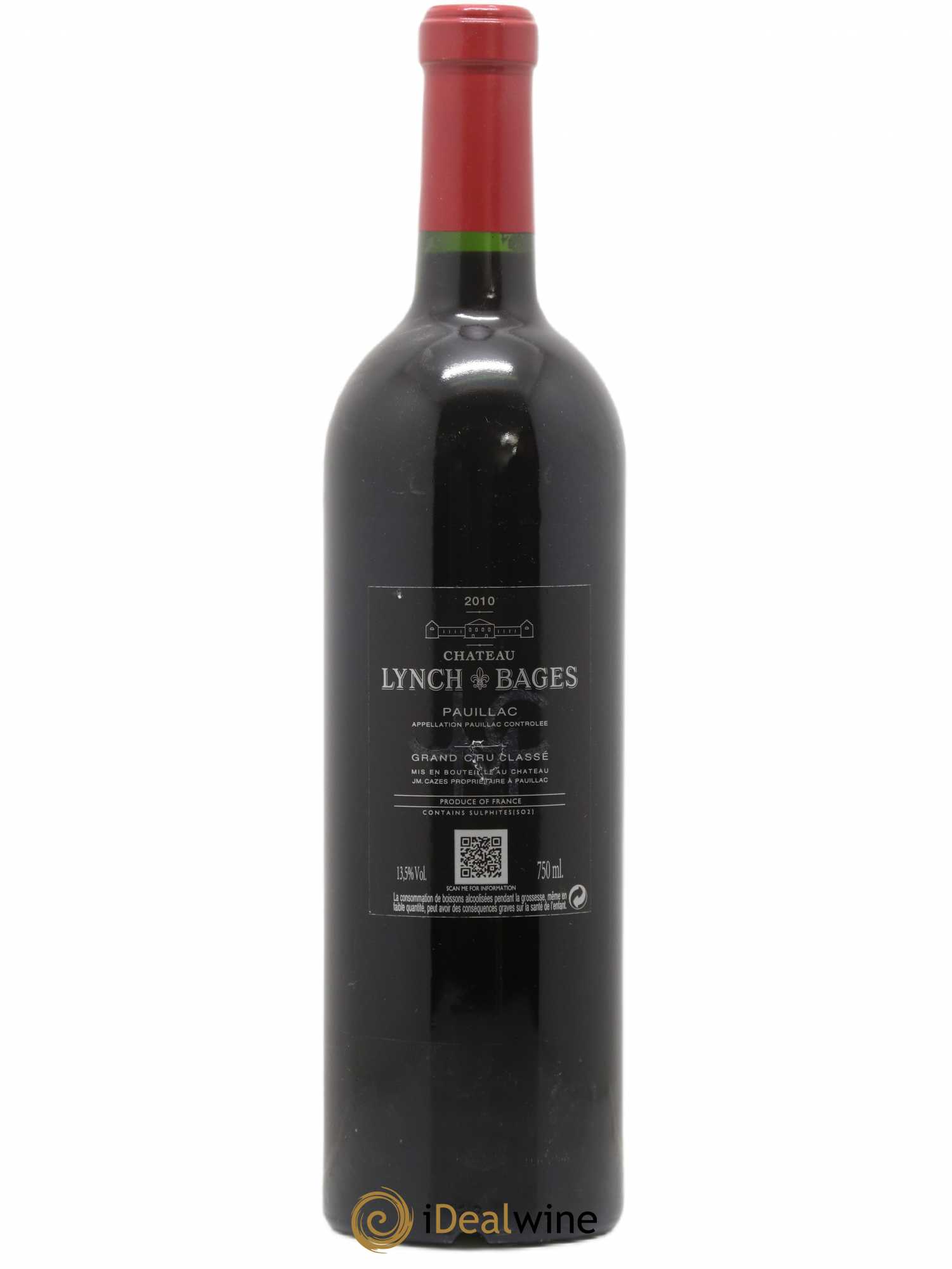 Château Lynch Bages 5ème Grand Cru Classé 2010 - Lot de 1 bouteille - 1