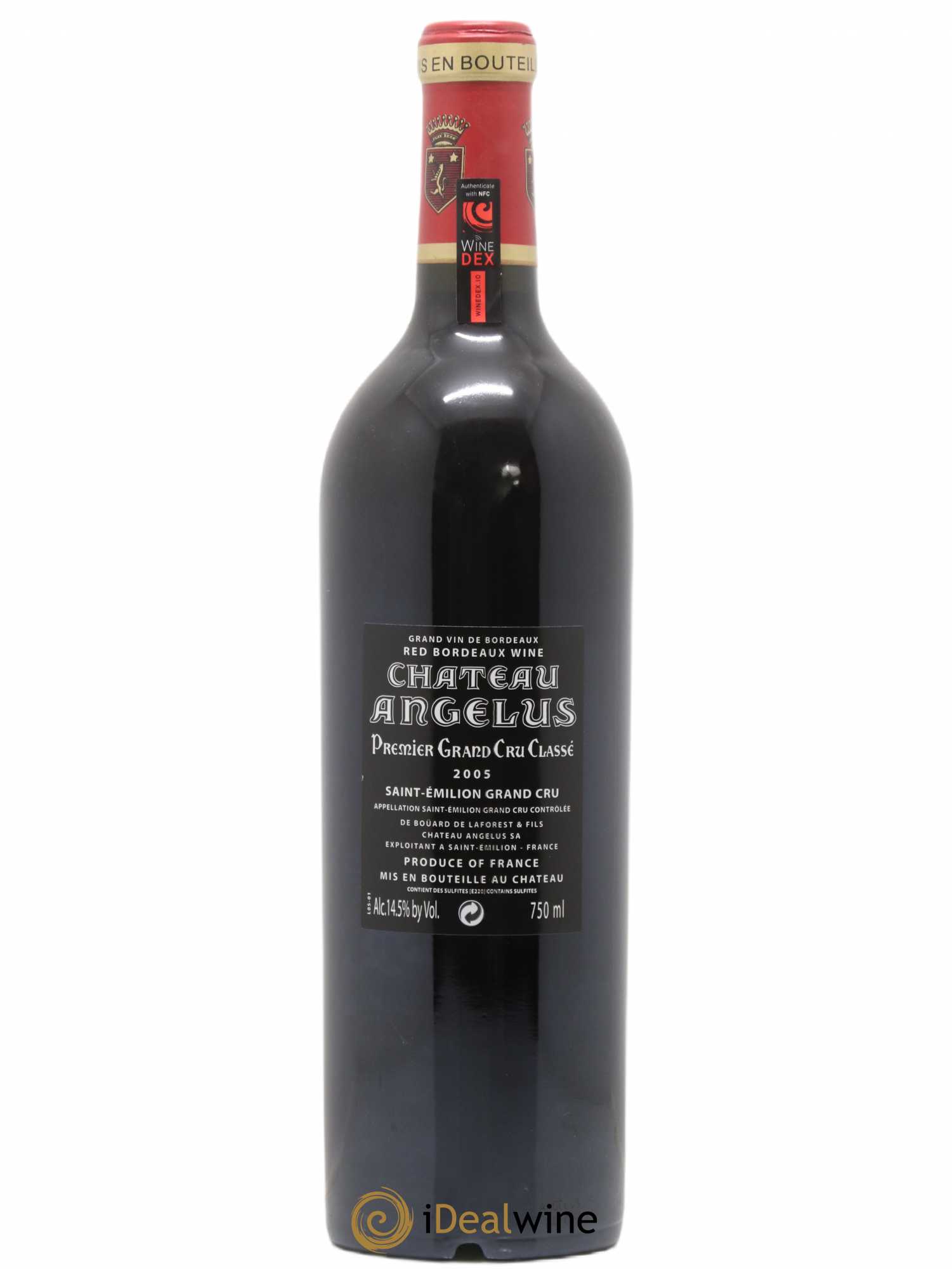 Château Angélus 1er Grand Cru Classé A 2005 - Lot de 1 bouteille - 1