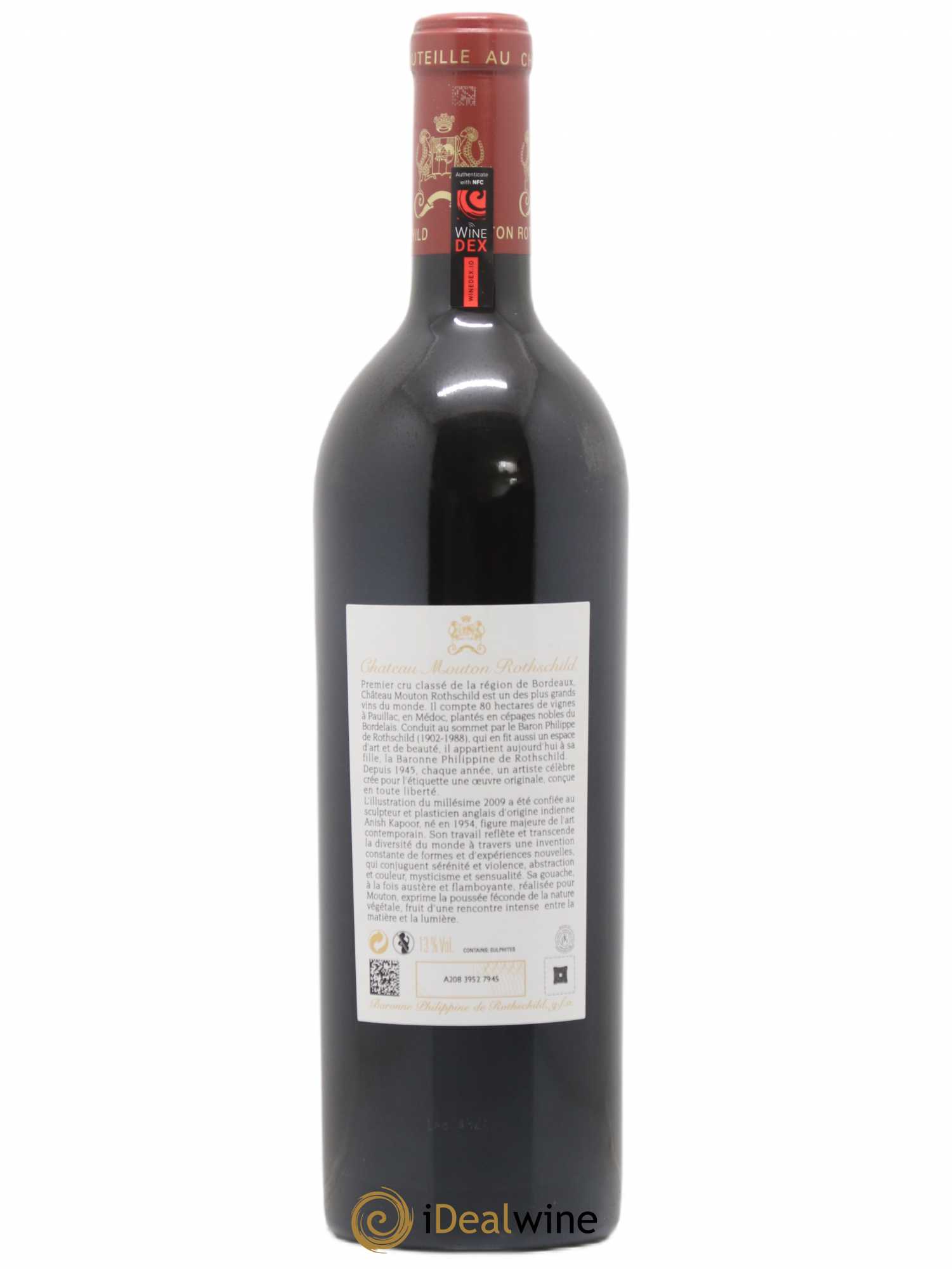 Château Mouton Rothschild 1er Grand Cru Classé 2009 - Lot de 1 bouteille - 1