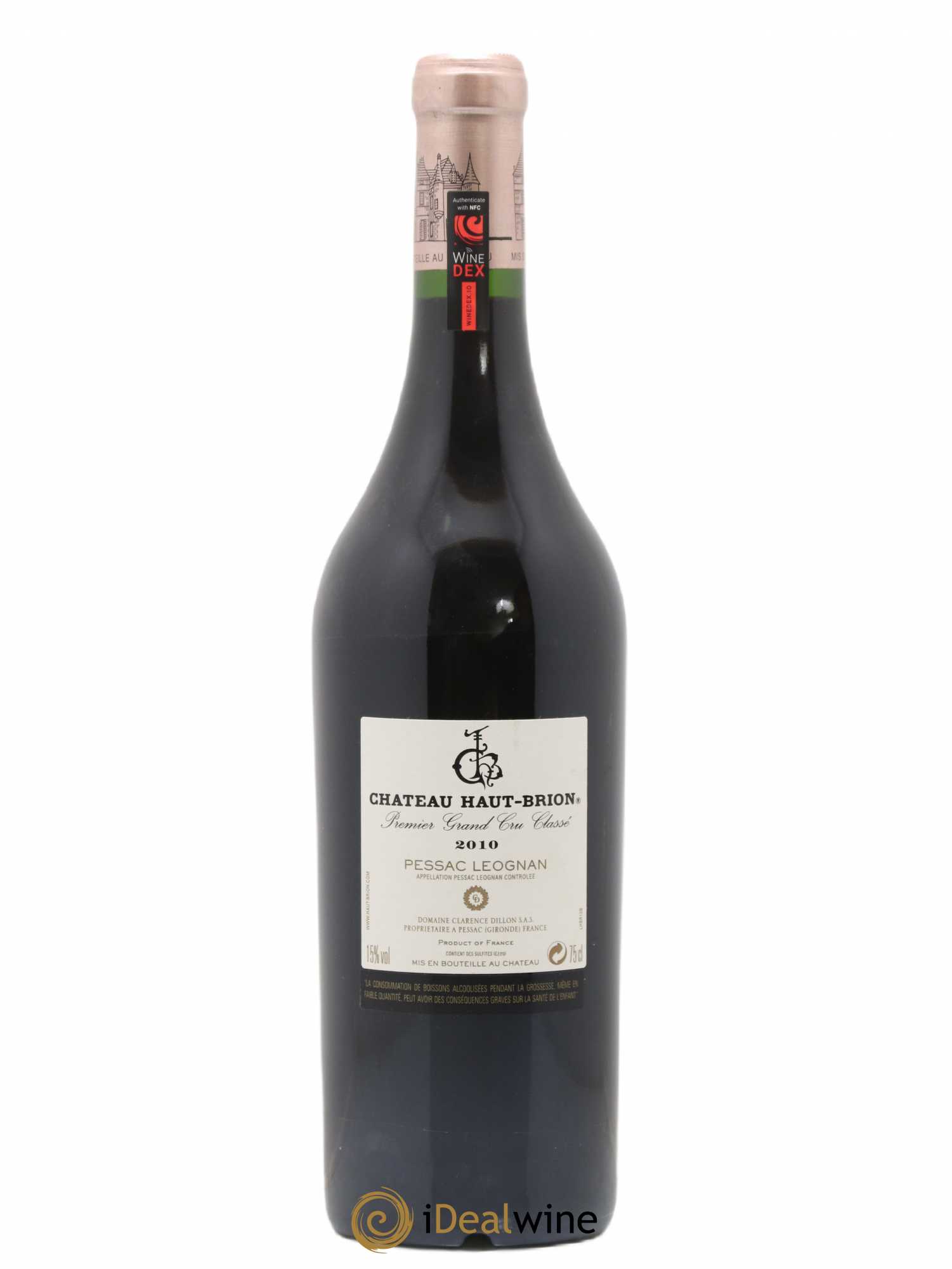 Château Haut Brion 1er Grand Cru Classé 2010 - Lot de 1 bouteille - 1