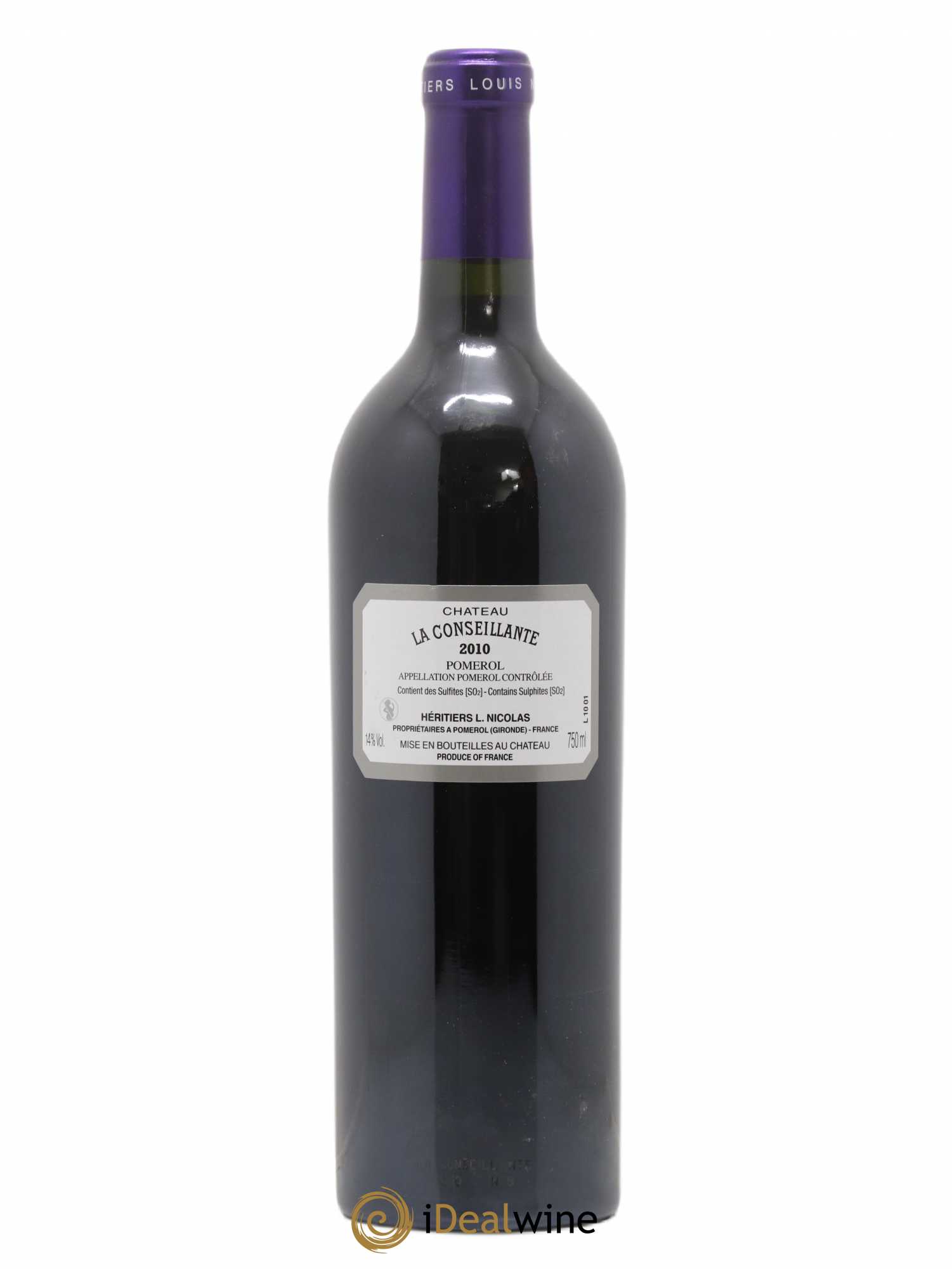 Château la Conseillante 2010 - Lot de 1 bouteille - 1