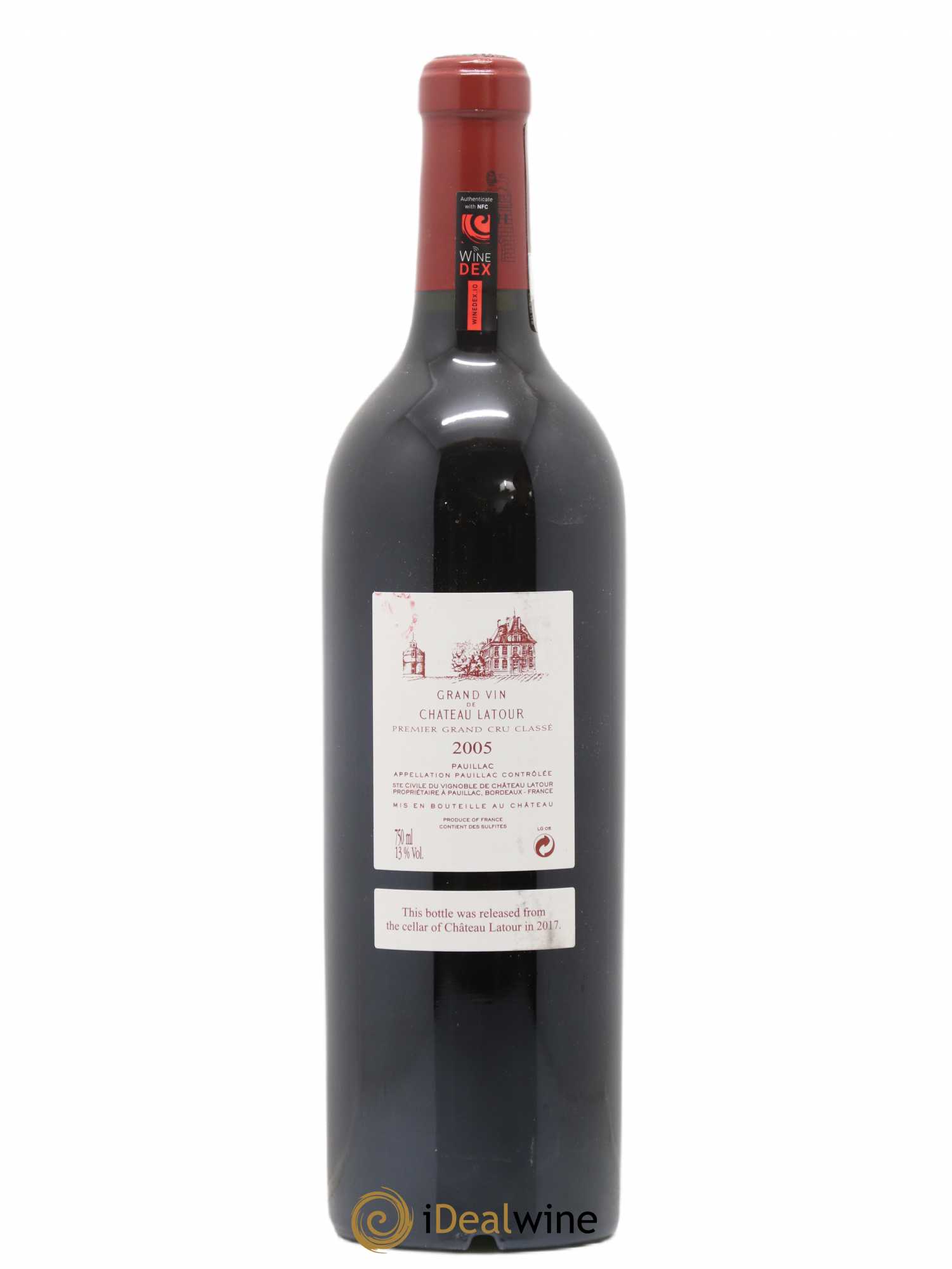 Château Latour 1er Grand Cru Classé 2005 - Lot de 1 bouteille - 1