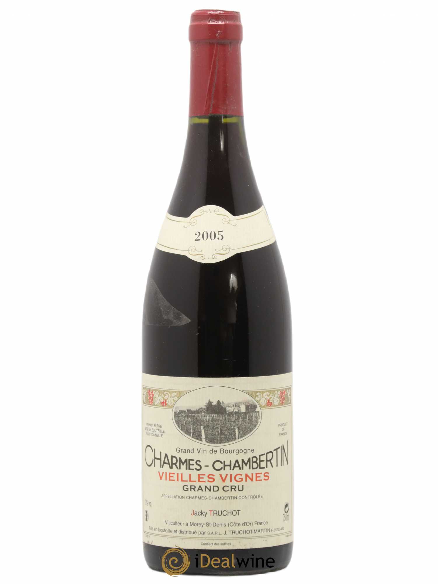 Charmes-Chambertin Grand Cru Vieilles Vignes Jacky Truchot 2005 - Lot de 1 bouteille - 0