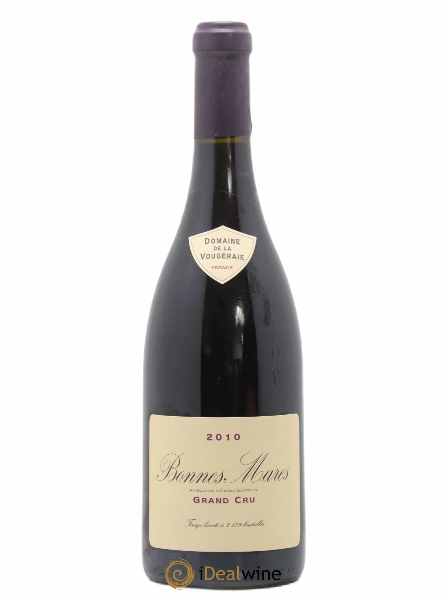 Bonnes-Mares Grand Cru La Vougeraie 2010 - Lot de 1 bouteille - 0