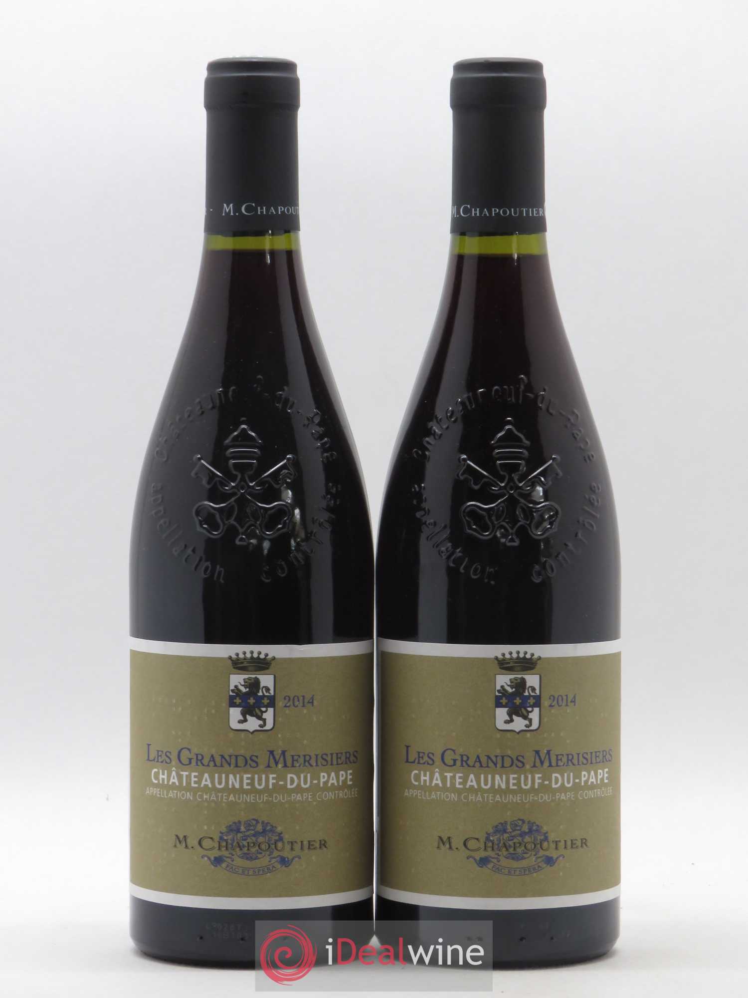 Châteauneuf-du-Pape Les Grands Merisiers Chapoutier 2014 - Posten von 2 Flaschen - 0