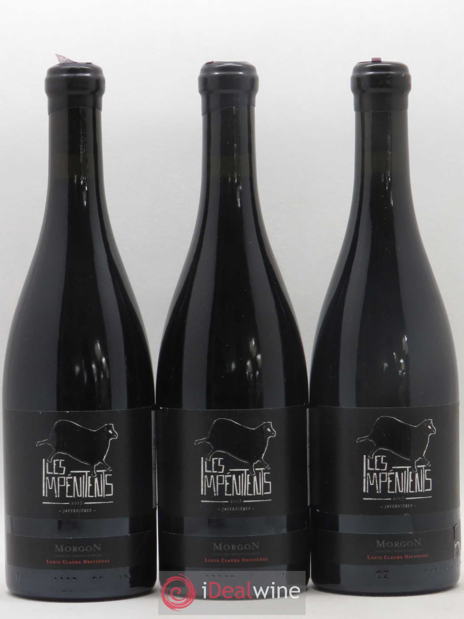 Morgon Javernières Les Impénitents Louis-Claude Desvignes 2015 - Lot de 3 bouteilles - 0