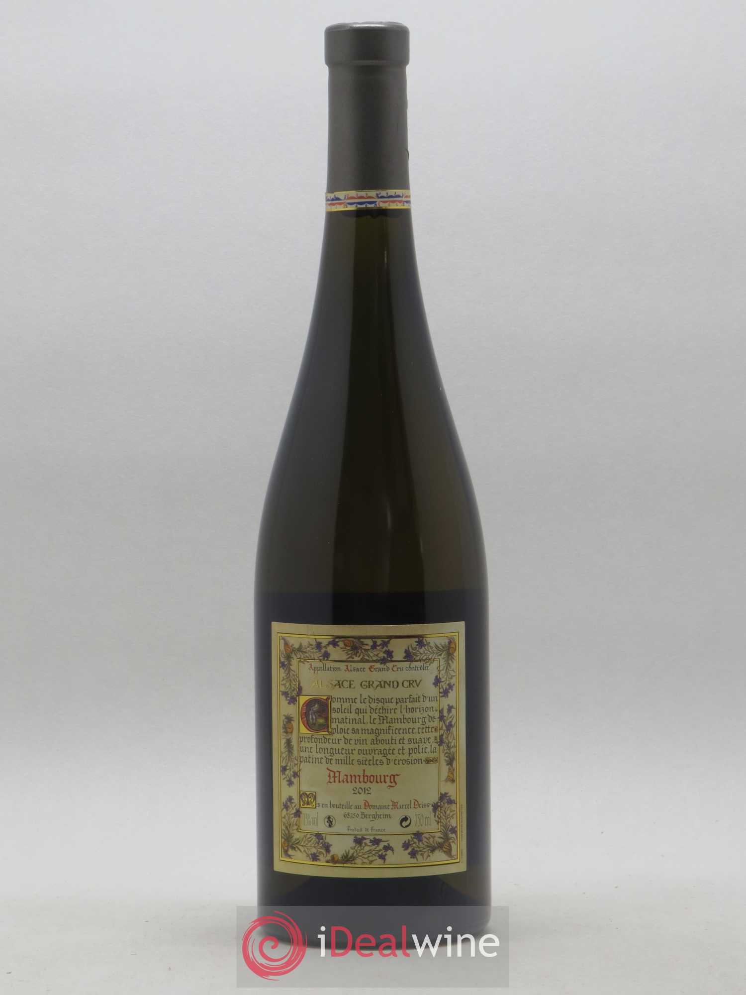 Alsace Grand Cru Mambourg Marcel Deiss (Domaine) 2012 - Lot de 1 bouteille - 1