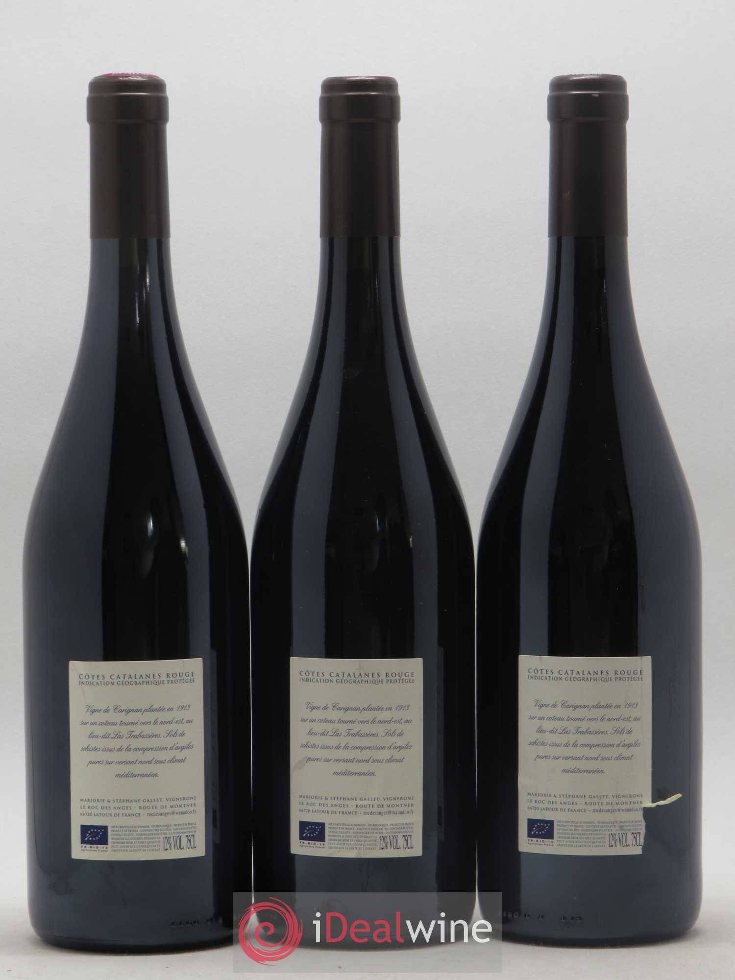 Côtes Catalanes Roc des Anges Isabal (anciennement Las Trabasseres) Marjorie et Stéphane Gallet 2013 - Lot de 3 bouteilles - 1