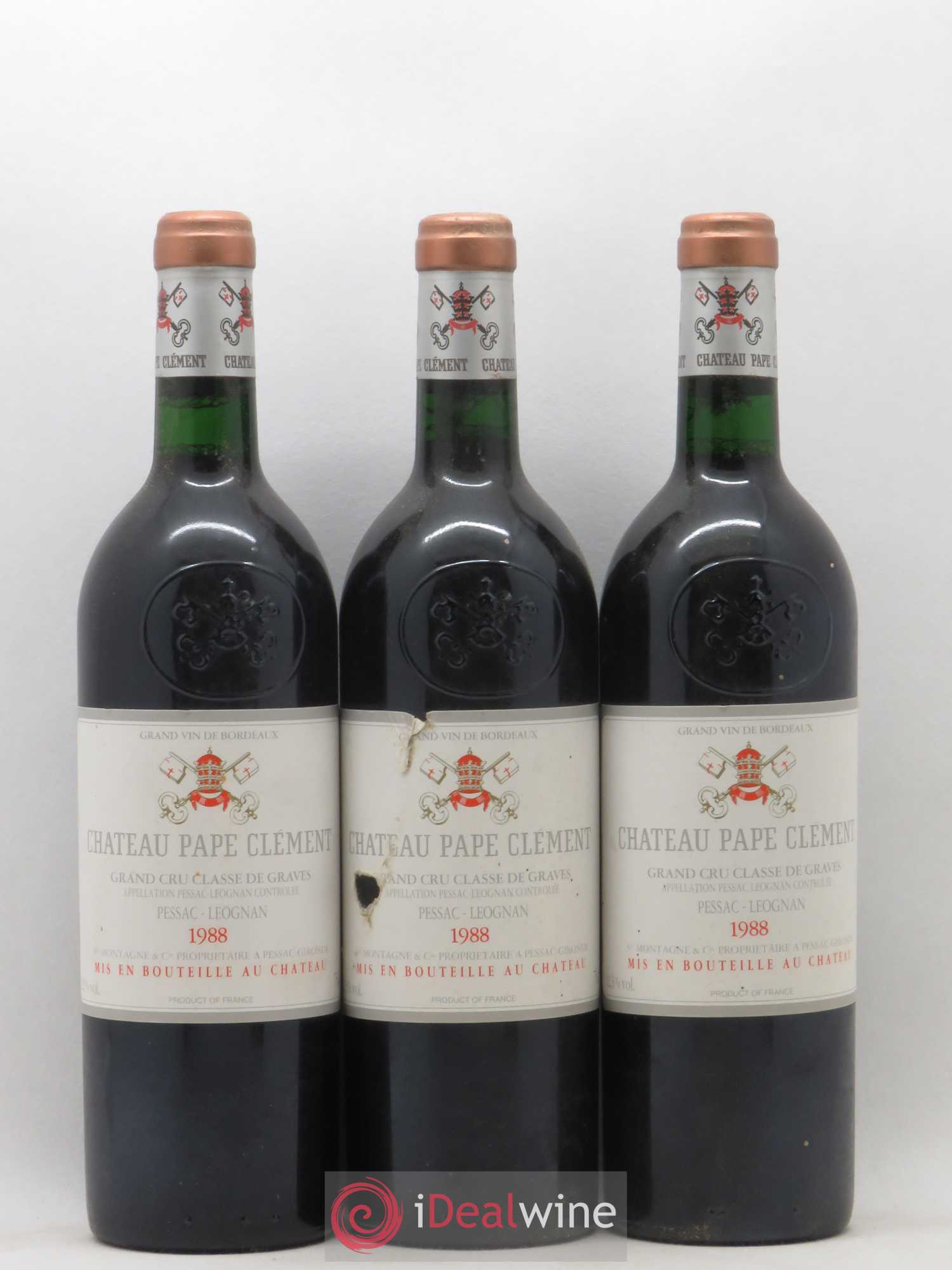 Château Pape Clément Cru Classé de Graves 1988 - Lot de 6 bouteilles - 2