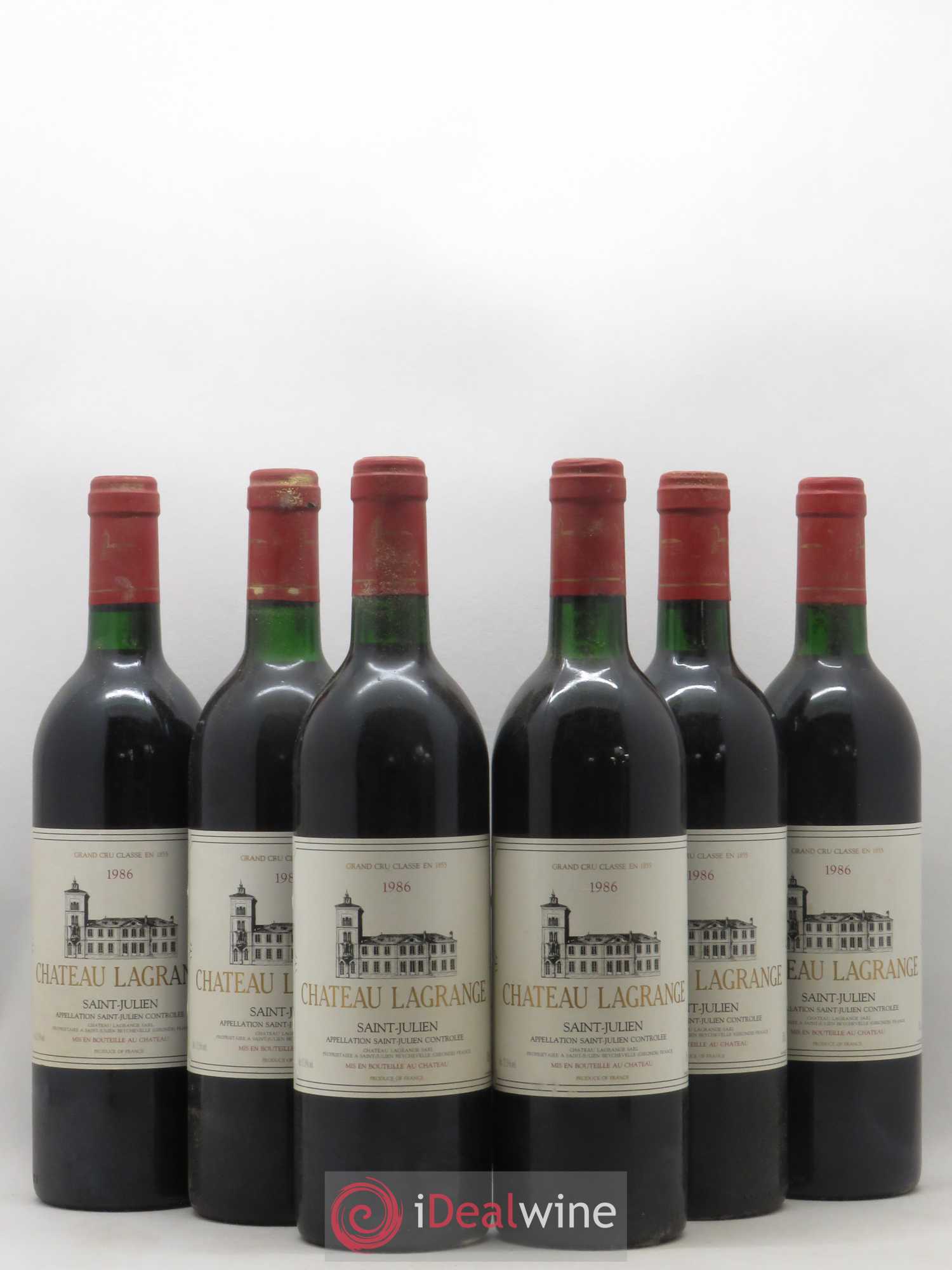 Château Lagrange 3ème Grand Cru Classé 1986 - Lot de 6 bouteilles - 0