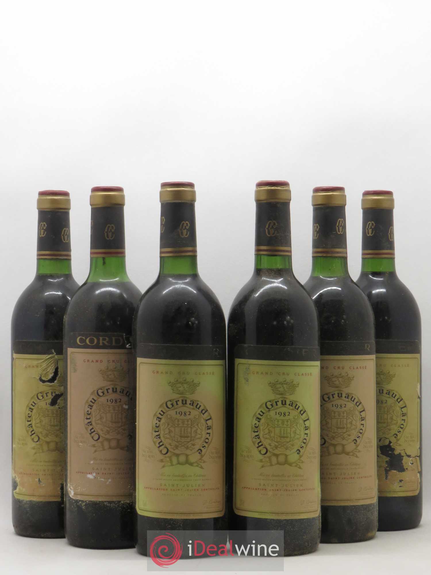 Château Gruaud Larose 2ème Grand Cru Classé 1982 - Lot de 6 bouteilles - 0