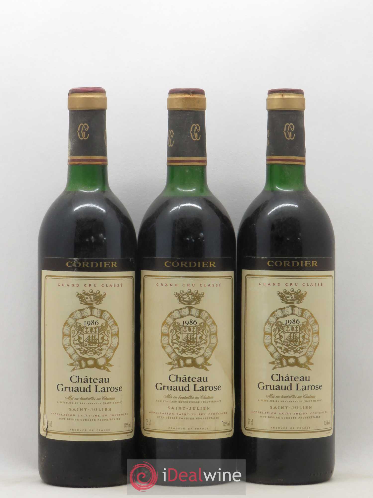 Château Gruaud Larose 2ème Grand Cru Classé 1986 - Lot de 6 bouteilles - 1