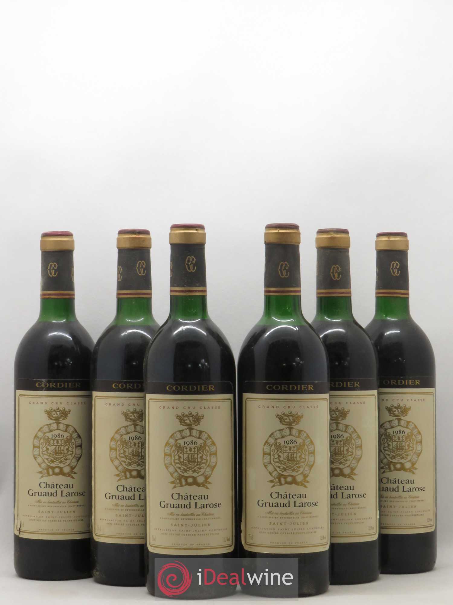 Château Gruaud Larose 2ème Grand Cru Classé 1986 - Lot de 6 bouteilles - 0