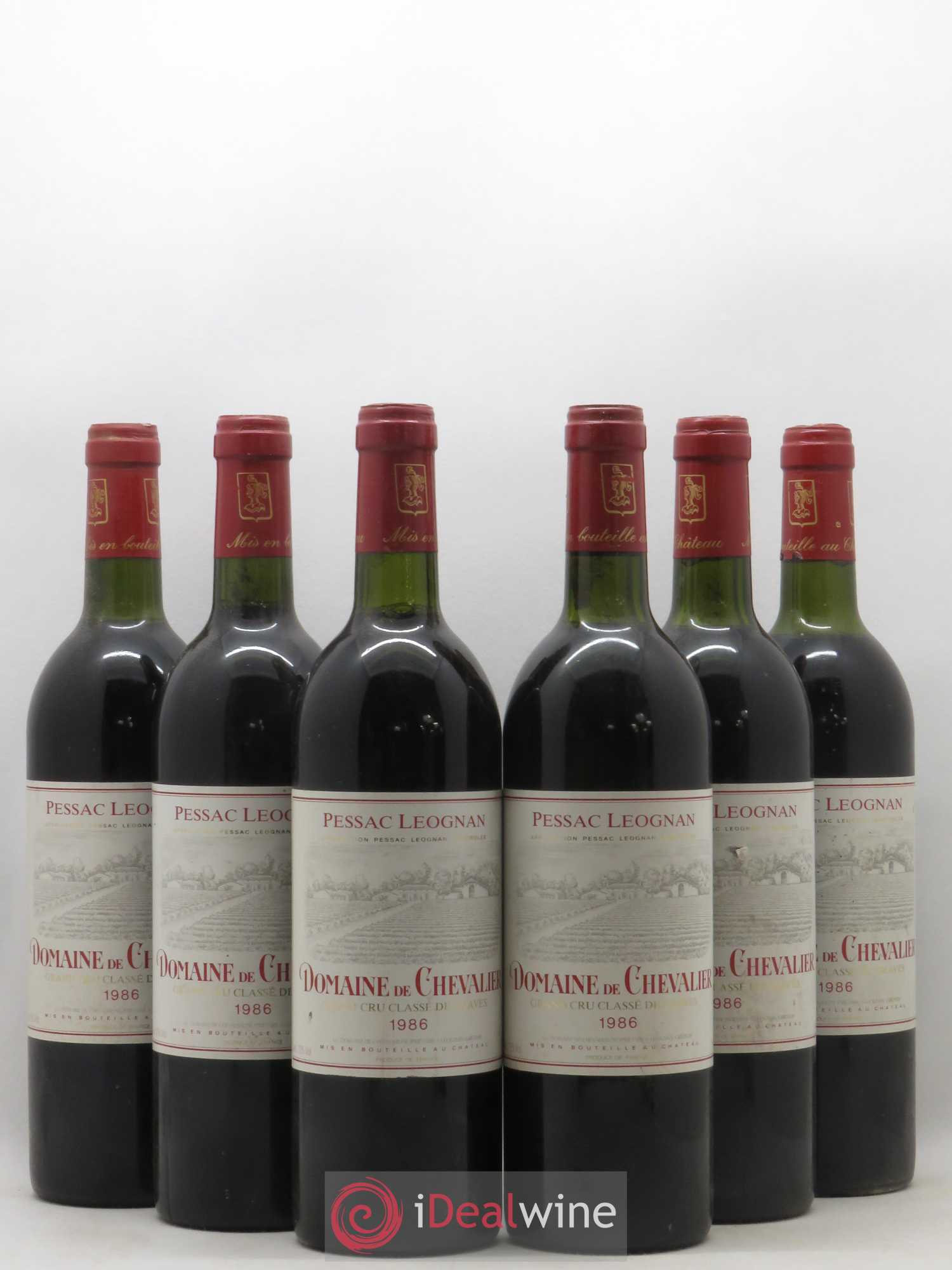 Domaine de Chevalier Cru Classé de Graves 1986 - Lot de 6 bouteilles - 0