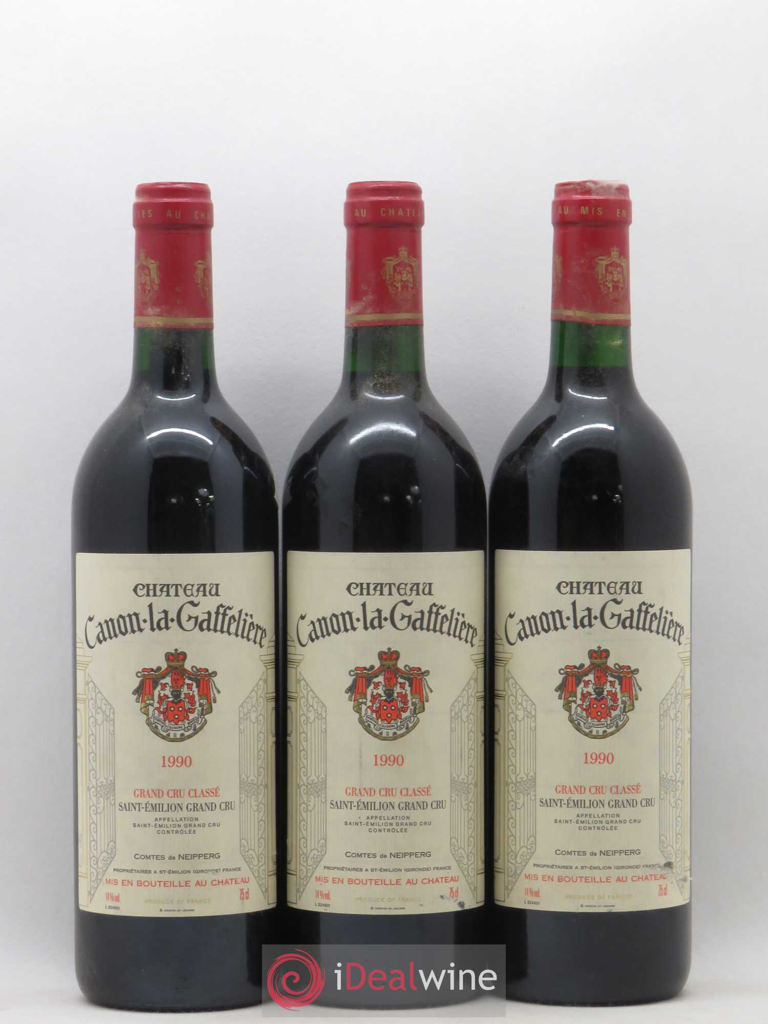 Château Canon la Gaffelière 1er Grand Cru Classé B 1990 - Lot de 6 bouteilles - 1