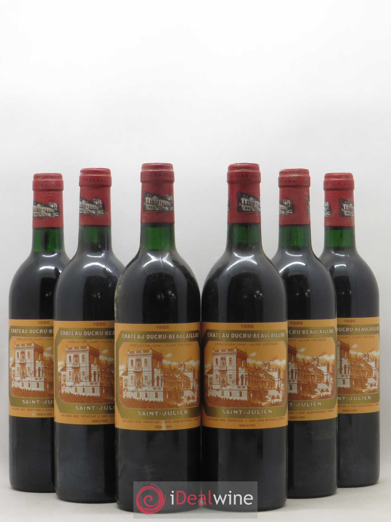 Château Ducru Beaucaillou 2ème Grand Cru Classé 1986 - Lot de 6 bouteilles - 0