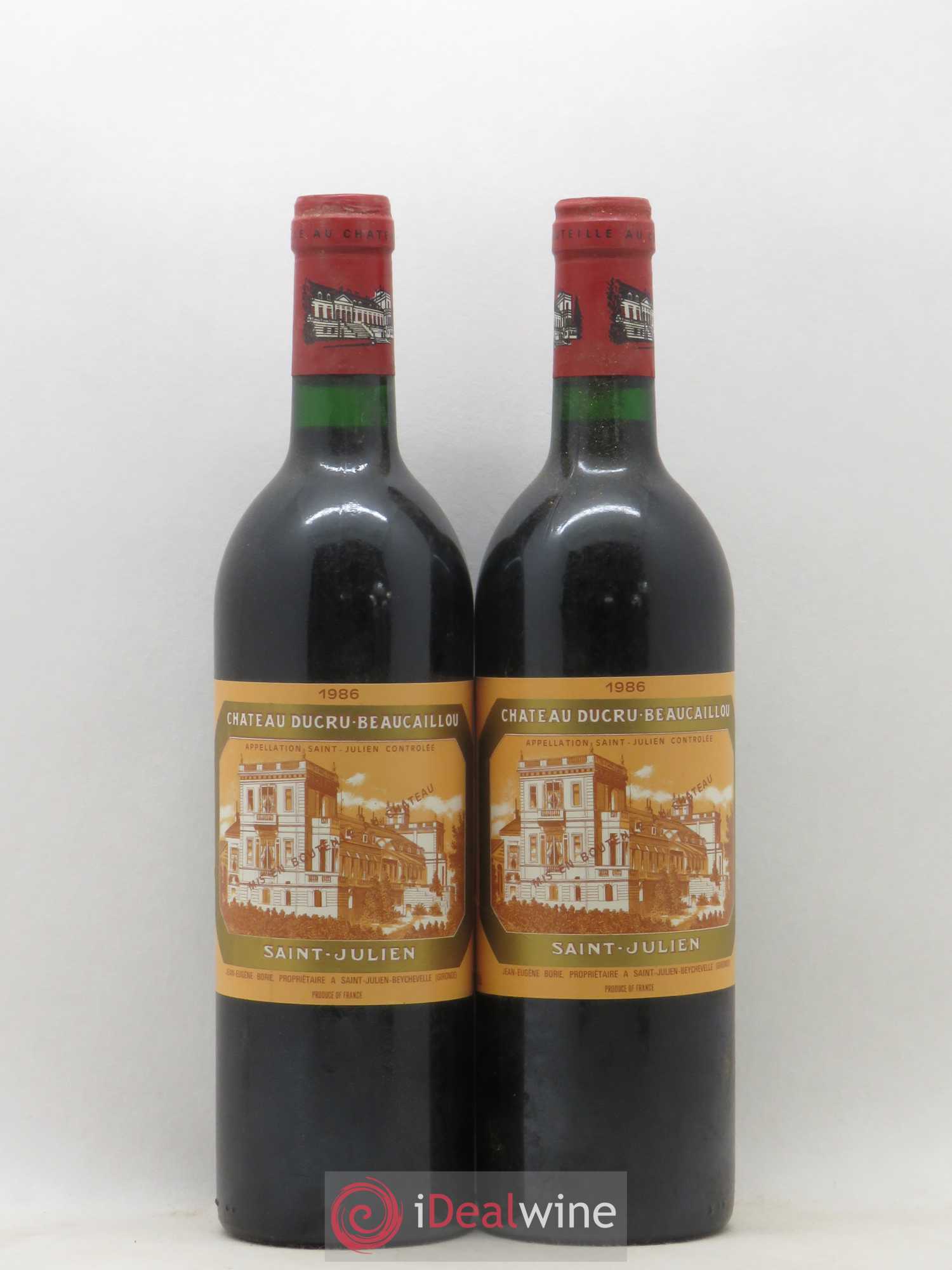 Château Ducru Beaucaillou 2ème Grand Cru Classé 1986 - Lot de 2 bouteilles - 0
