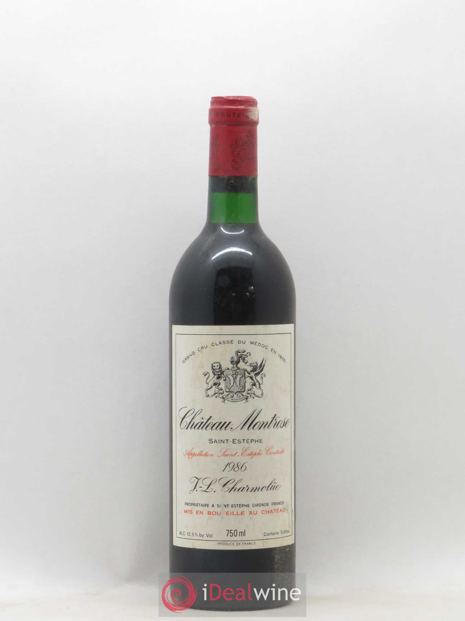 Château Montrose 2ème Grand Cru Classé 1986 - Lot de 1 bouteille - 0