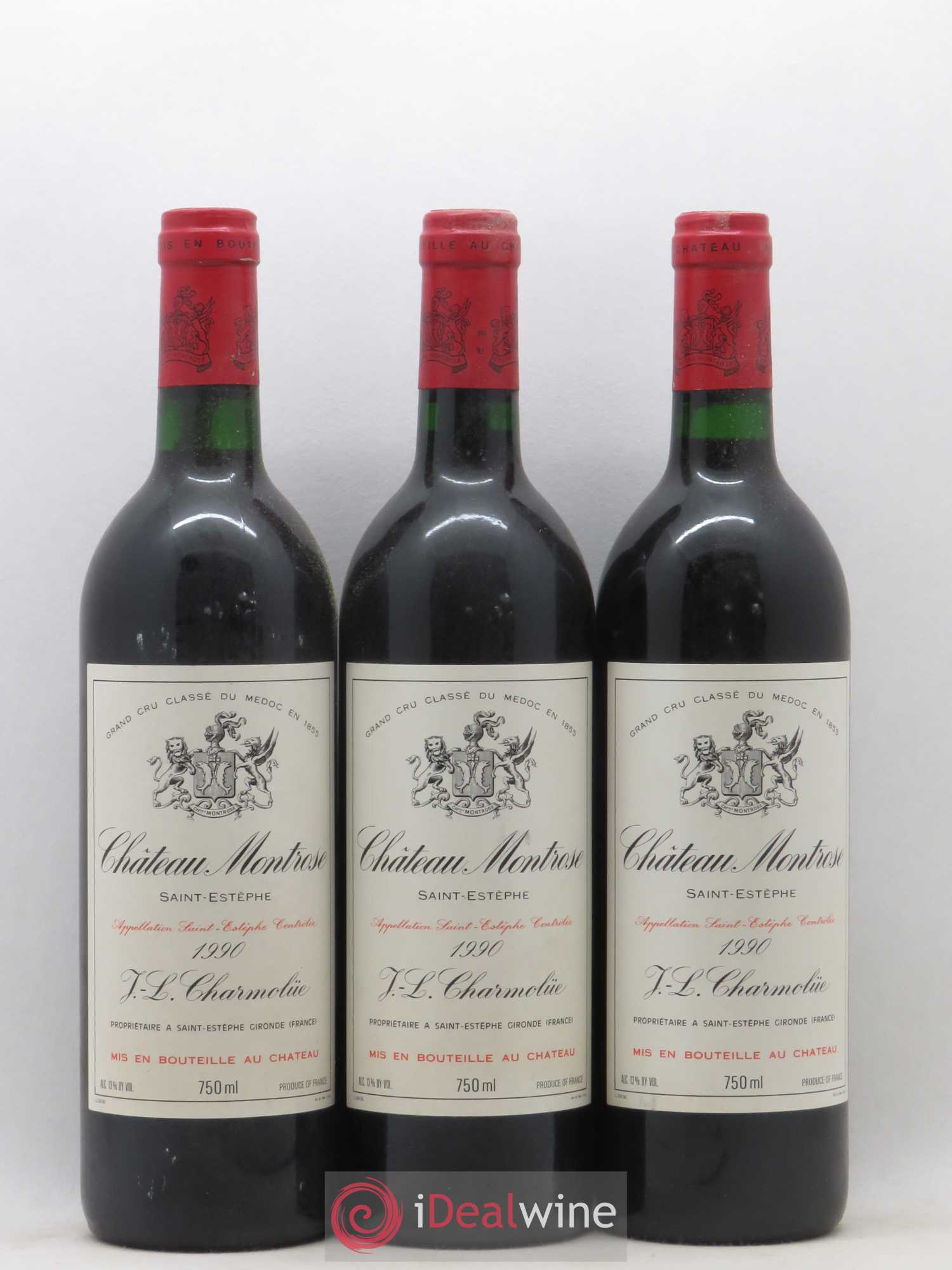 Château Montrose 2ème Grand Cru Classé 1990 - Lot de 6 bouteilles - 1