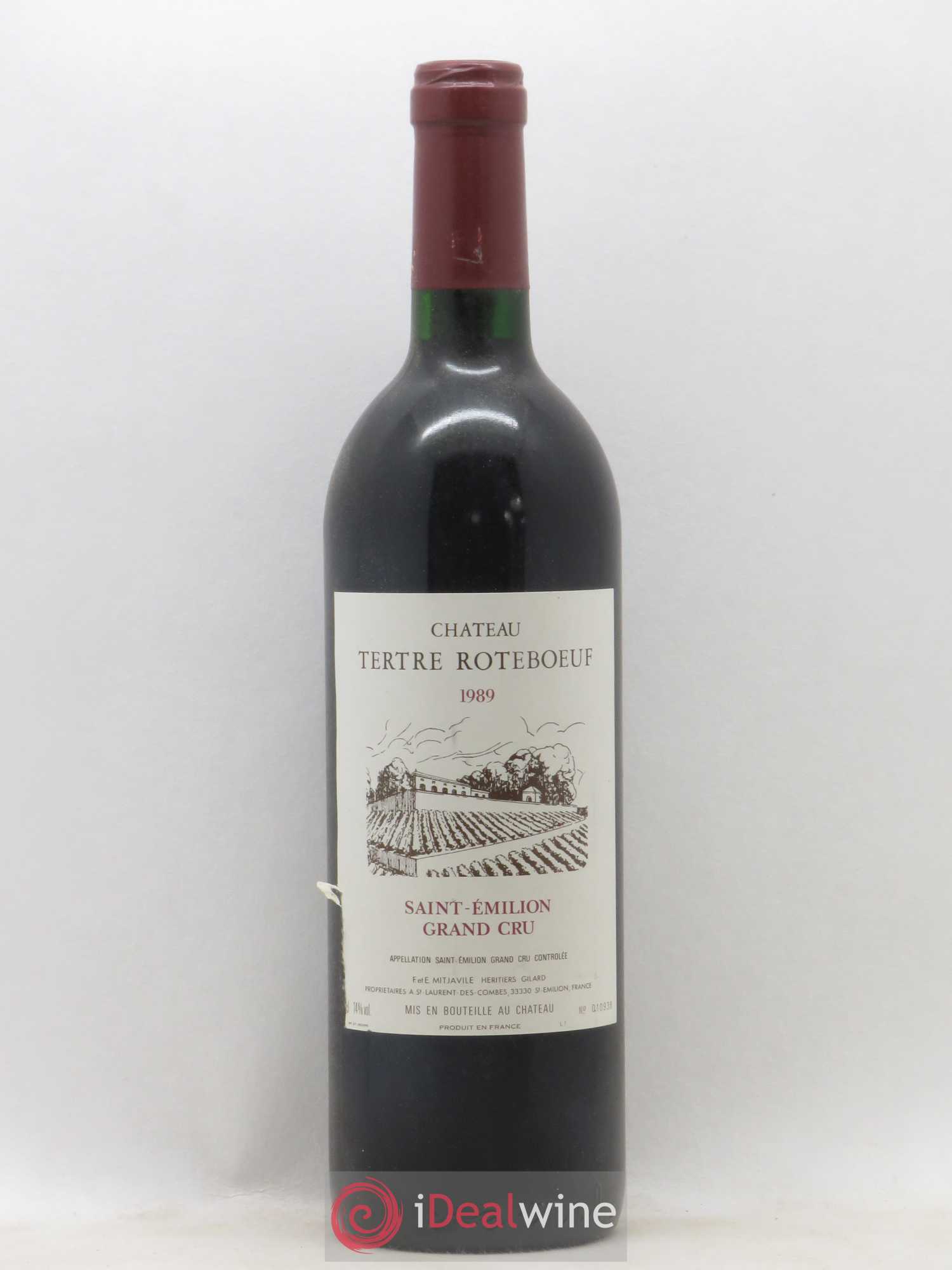 Château Tertre Roteboeuf 1989 - Lot de 1 bouteille - 0