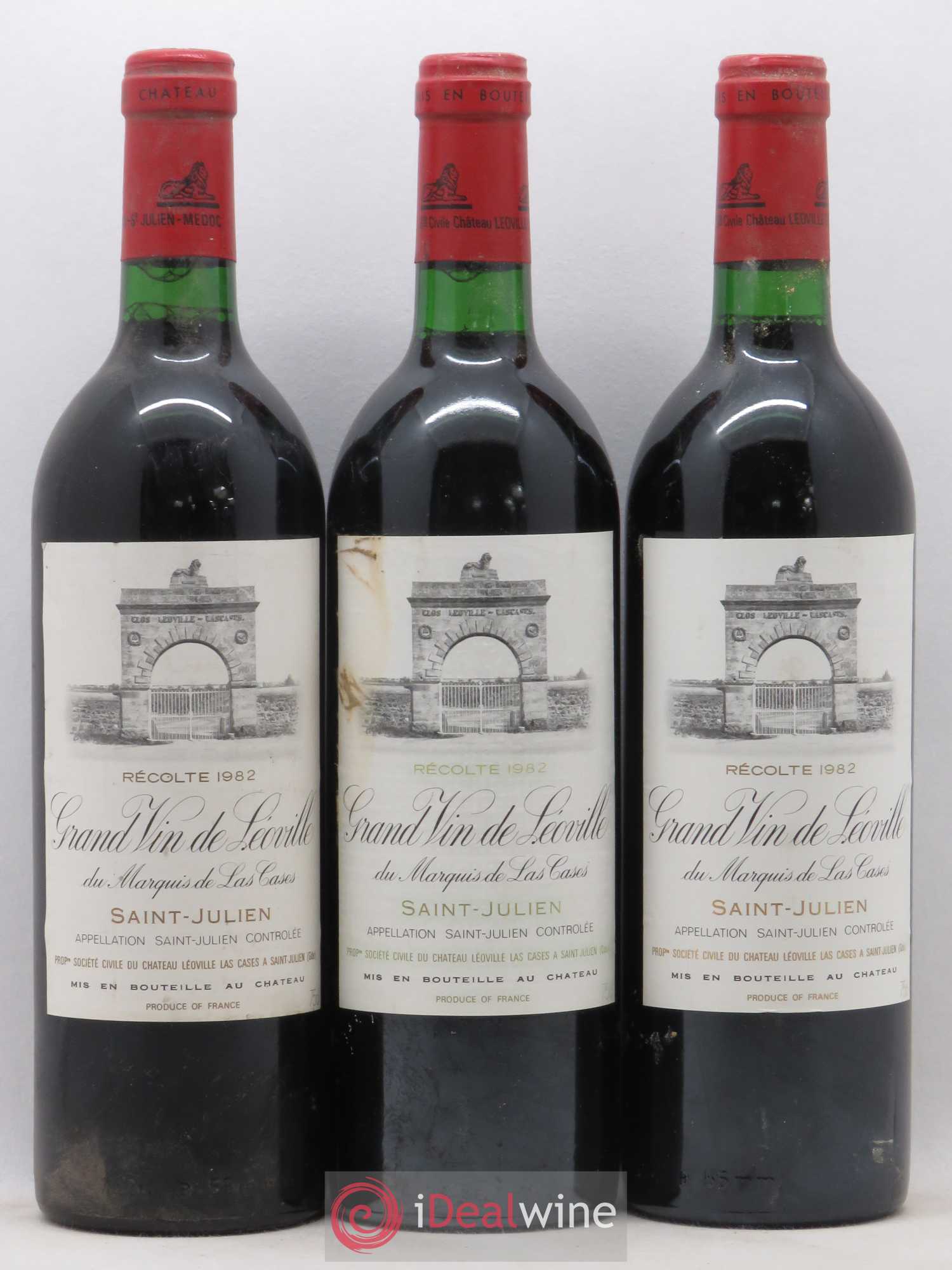 Château Léoville Las Cases 2ème Grand Cru Classé 1982 - Lot de 6 bouteilles - 1