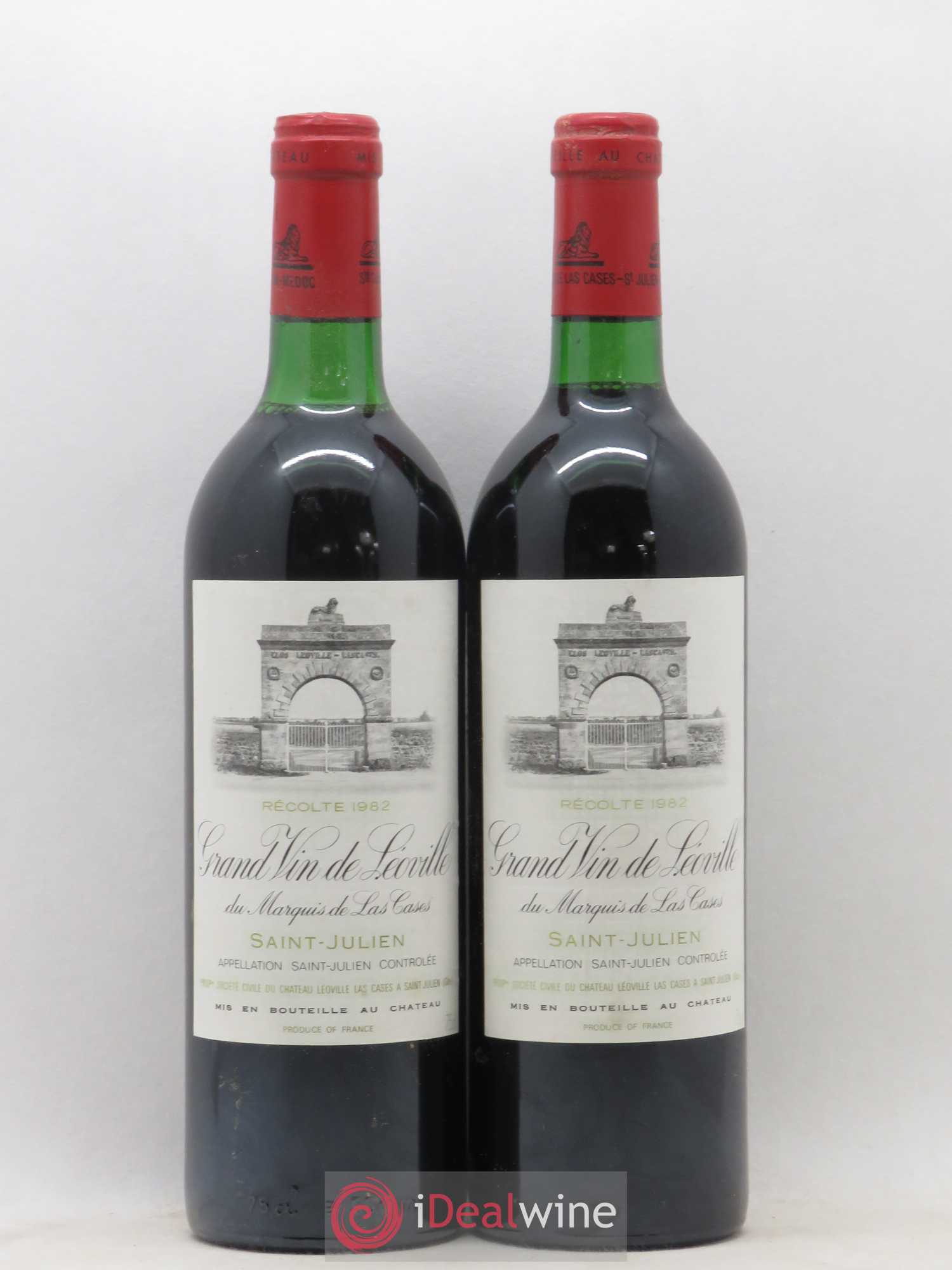 Château Léoville Las Cases 2ème Grand Cru Classé 1982 - Lot de 2 bouteilles - 0