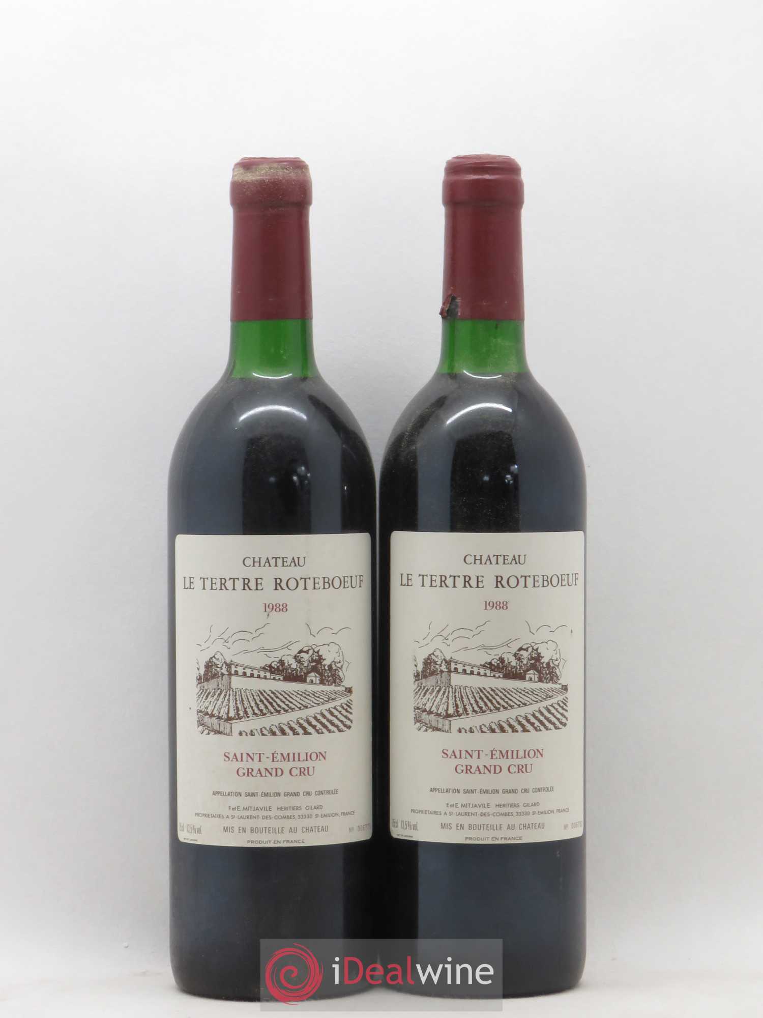 Château Tertre Roteboeuf 1988 - Posten von 2 Flaschen - 0