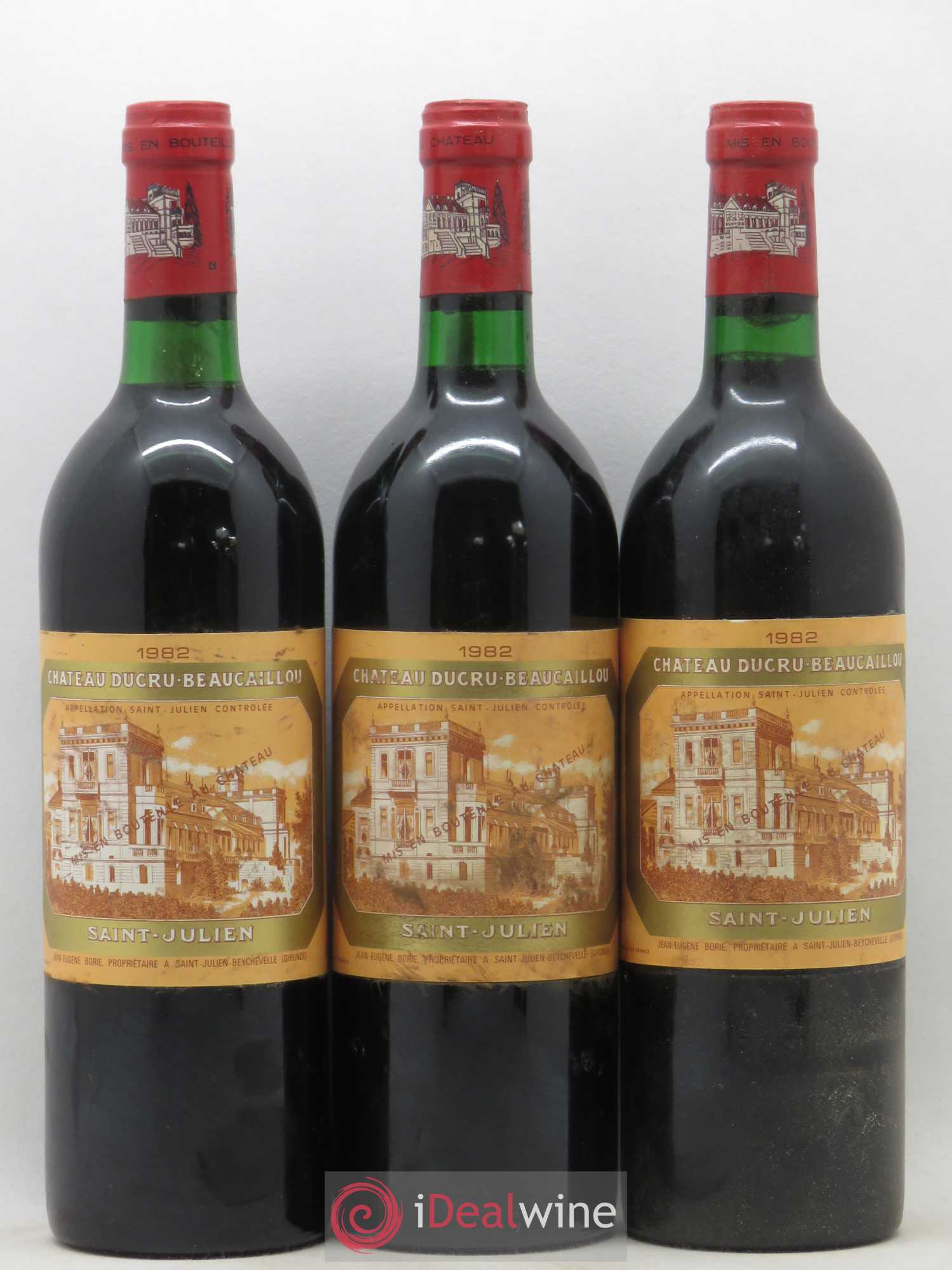 Château Ducru Beaucaillou 2ème Grand Cru Classé 1982 - Lot de 3 bouteilles - 0