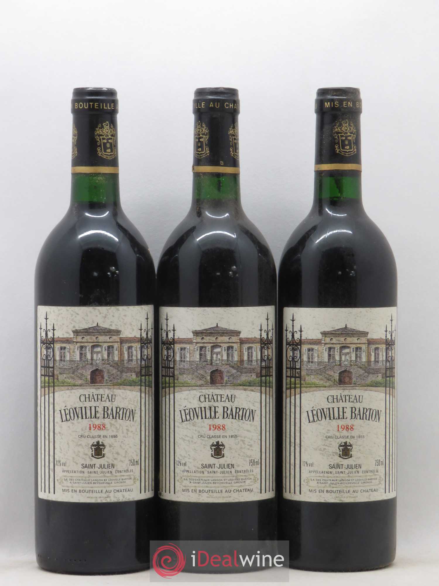 Château Léoville Barton 2ème Grand Cru Classé 1988 - Lot de 6 bouteilles - 1