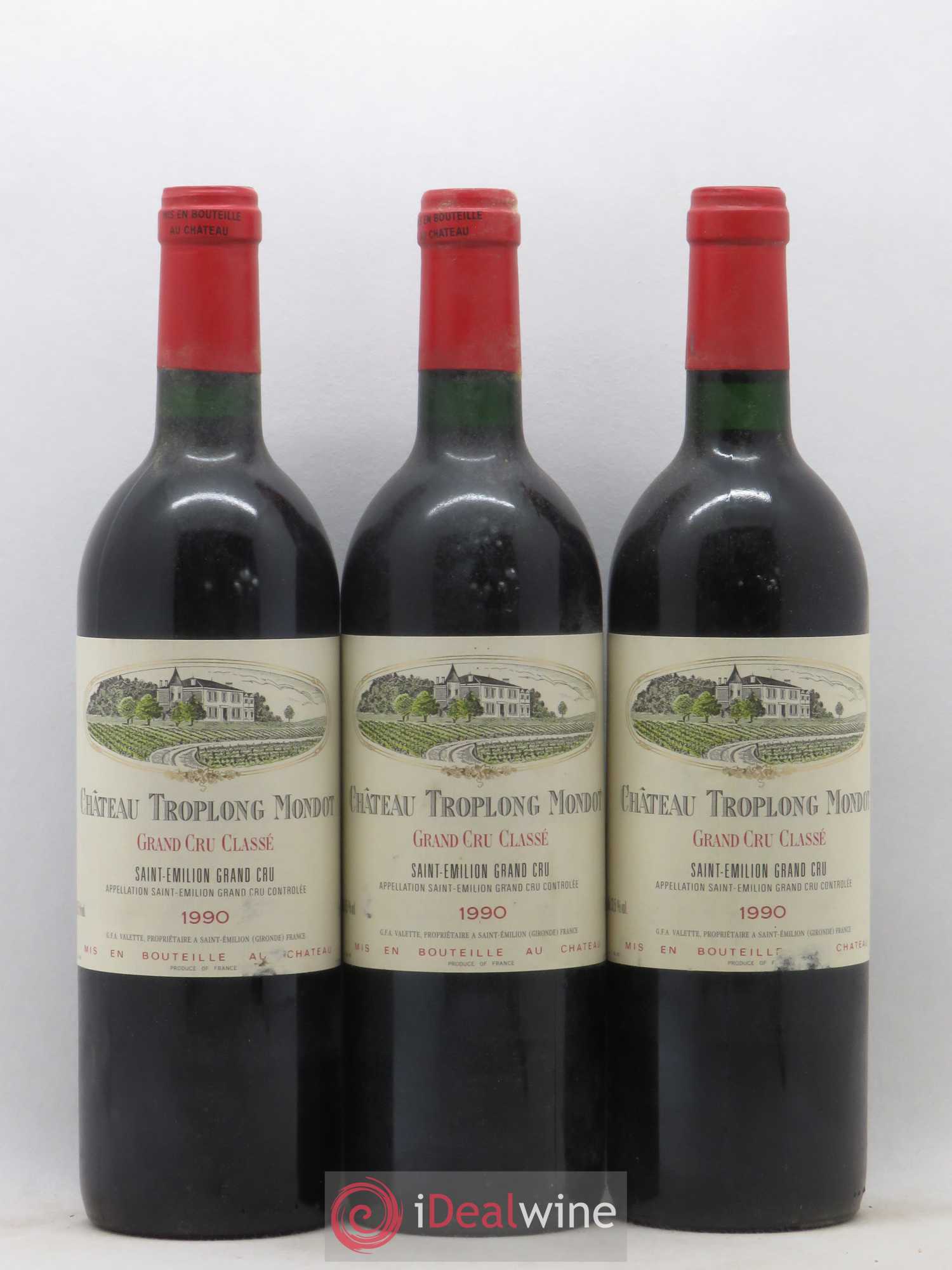 Château Troplong Mondot 1er Grand Cru Classé B 1990 - Lotto di 12 bottiglie - 3
