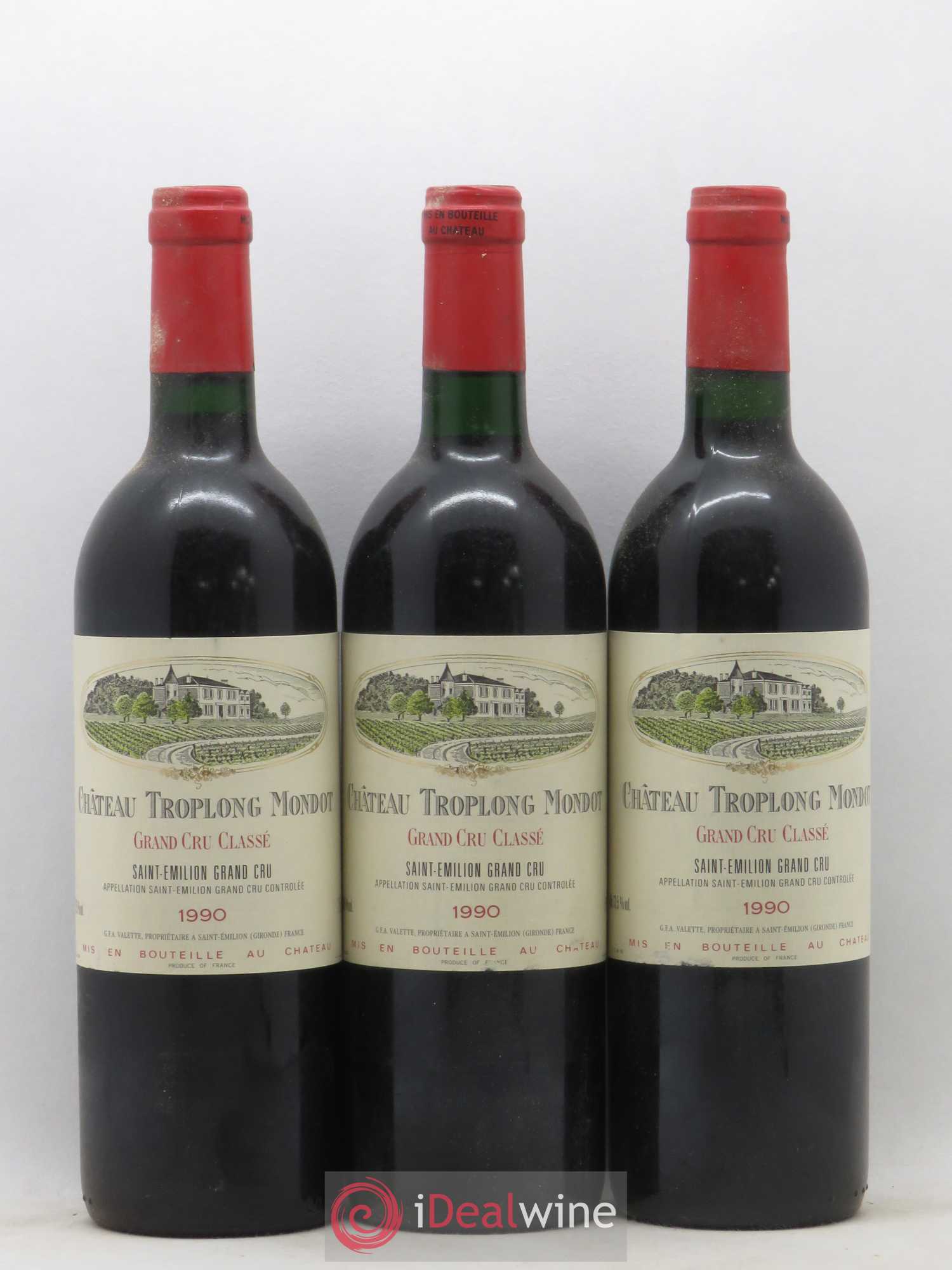 Château Troplong Mondot 1er Grand Cru Classé B 1990 - Lotto di 12 bottiglie - 4