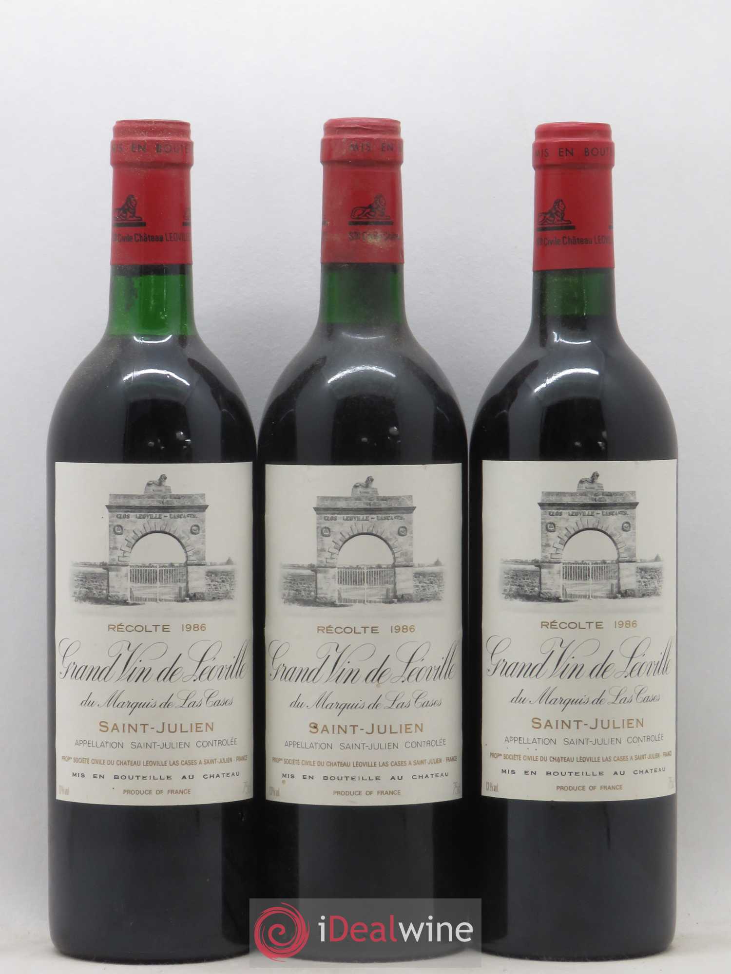 Château Léoville Las Cases 2ème Grand Cru Classé 1986 - Lotto di 12 bottiglie - 2