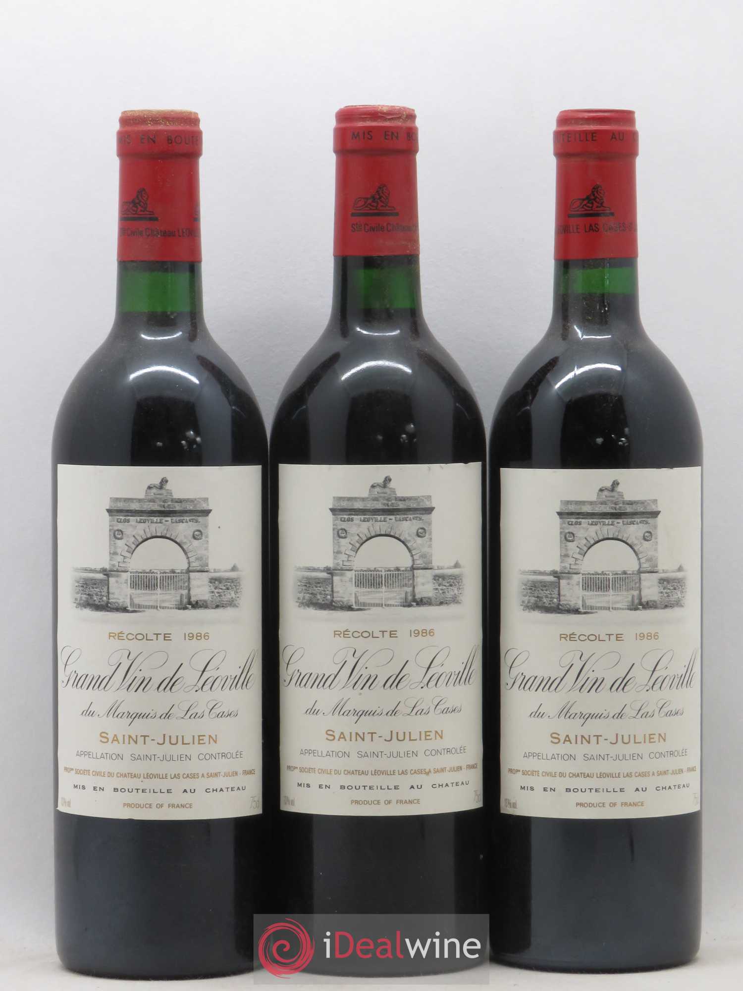 Château Léoville Las Cases 2ème Grand Cru Classé 1986 - Lotto di 12 bottiglie - 4