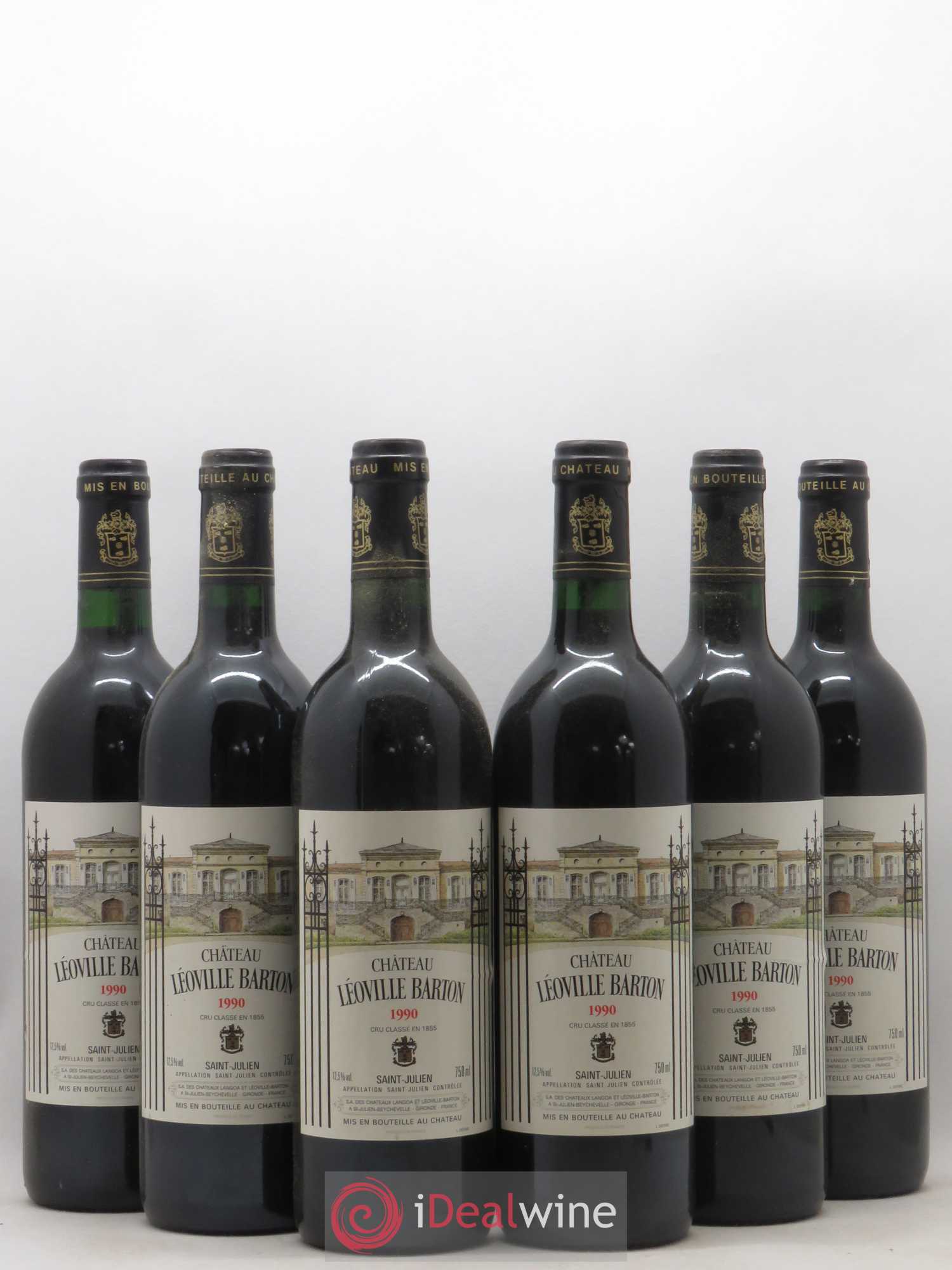Château Léoville Barton 2ème Grand Cru Classé 1990 - Lot de 6 bouteilles - 0