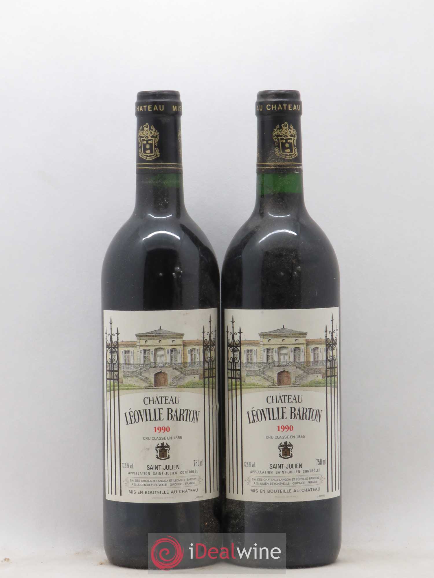 Château Léoville Barton 2ème Grand Cru Classé 1990 - Lot de 2 bouteilles - 0