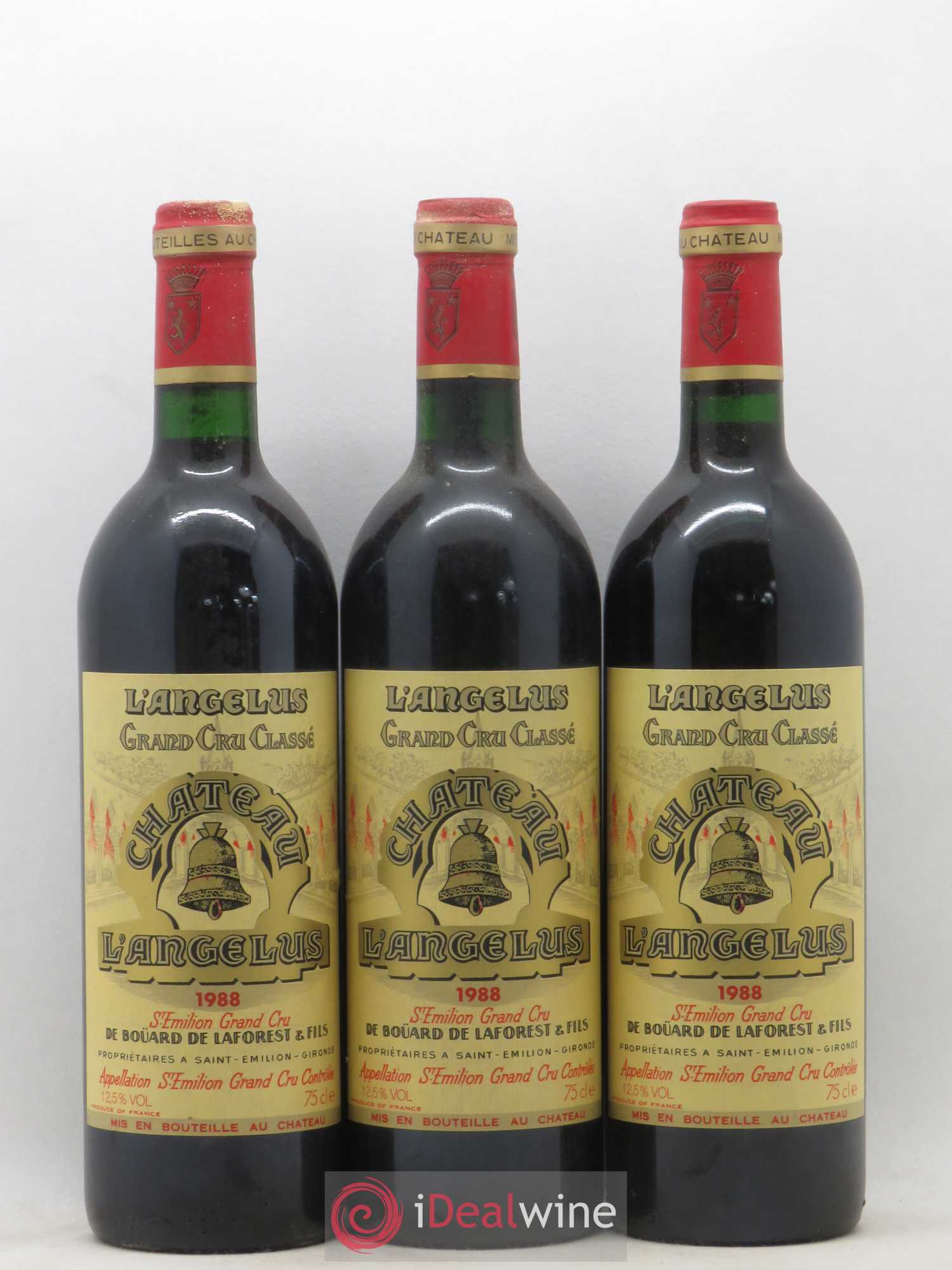 Château Angélus 1er Grand Cru Classé A 1988 - Lot de 12 bouteilles - 2