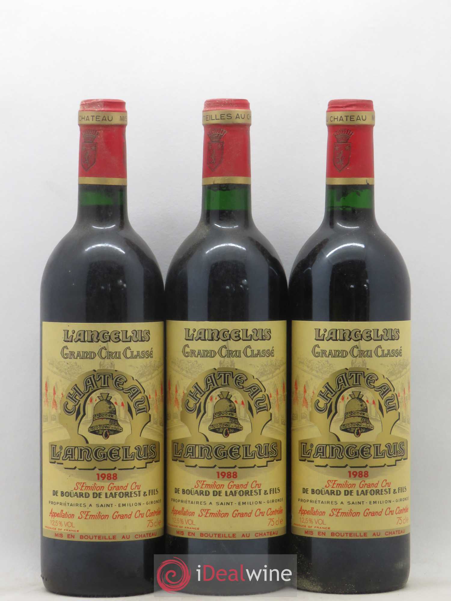Château Angélus 1er Grand Cru Classé A 1988 - Lot de 12 bouteilles - 3