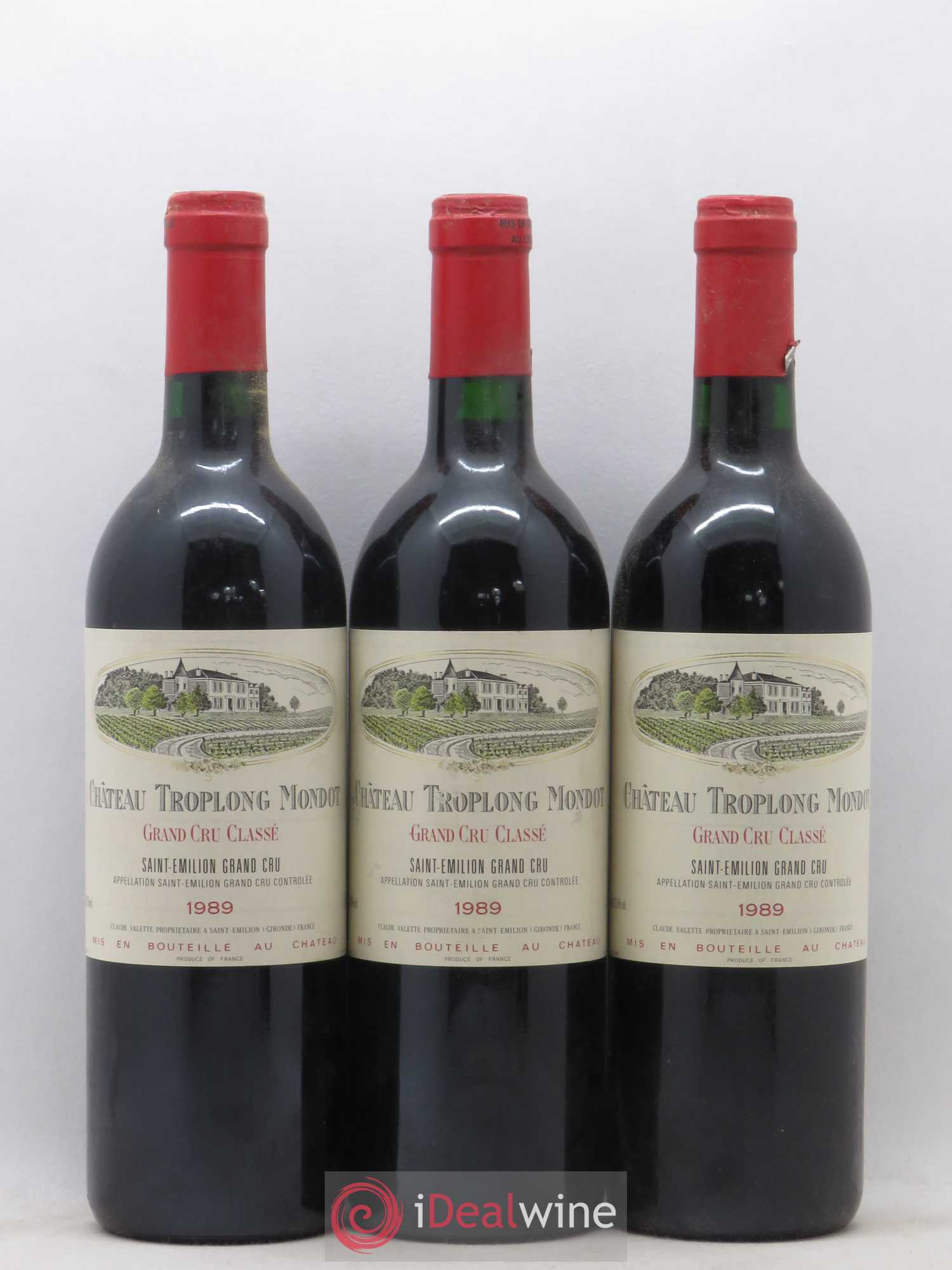 Château Troplong Mondot 1er Grand Cru Classé B 1989 - Lot de 12 bouteilles - 3
