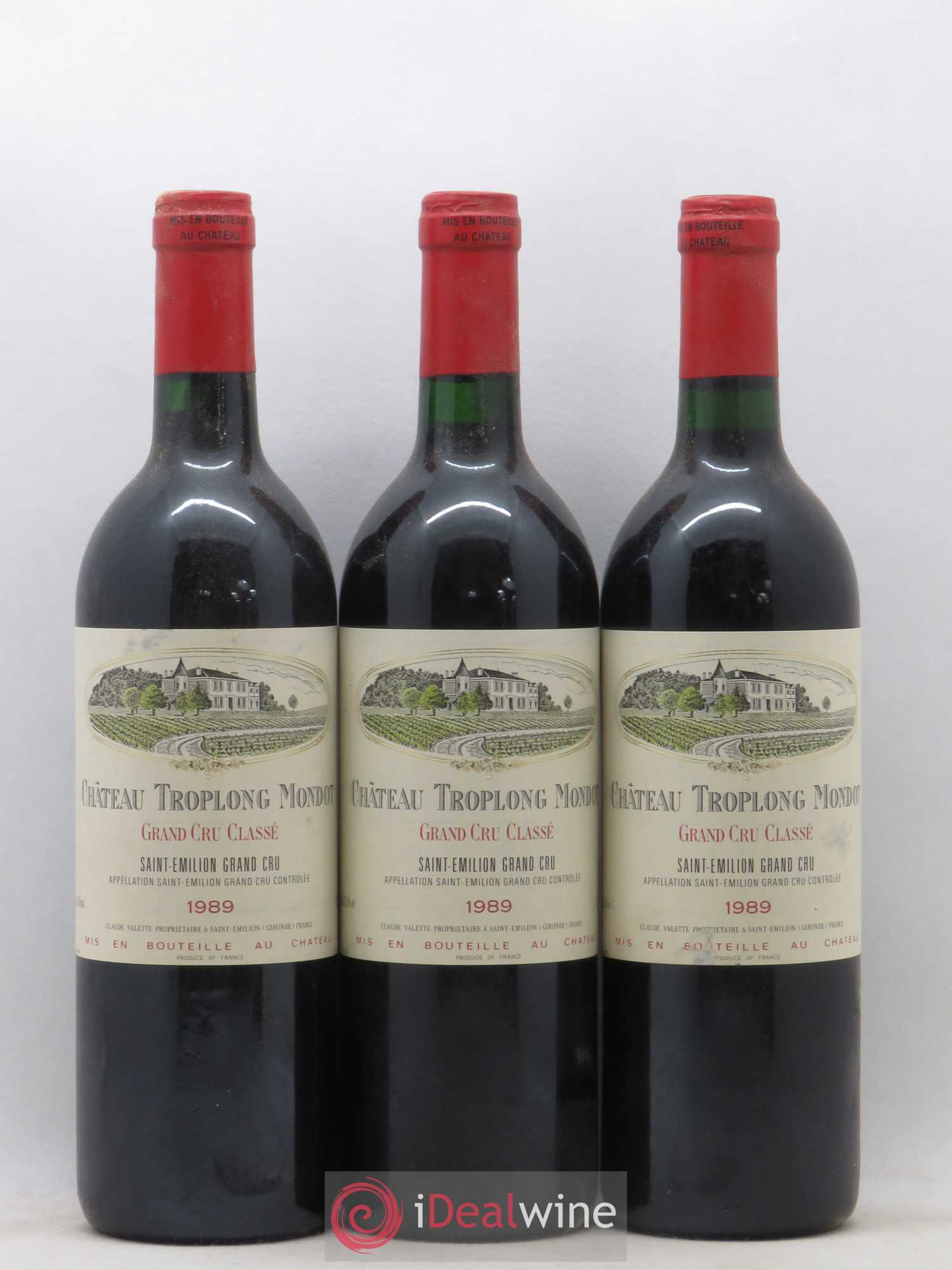 Château Troplong Mondot 1er Grand Cru Classé B 1989 - Lot de 12 bouteilles - 4