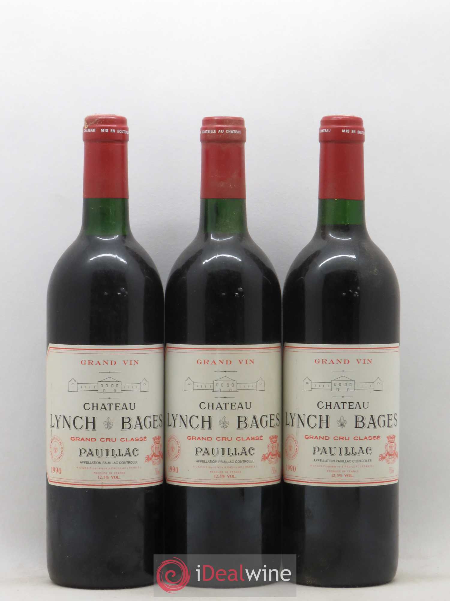 Château Lynch Bages 5ème Grand Cru Classé 1990 - Lot de 12 bouteilles - 2