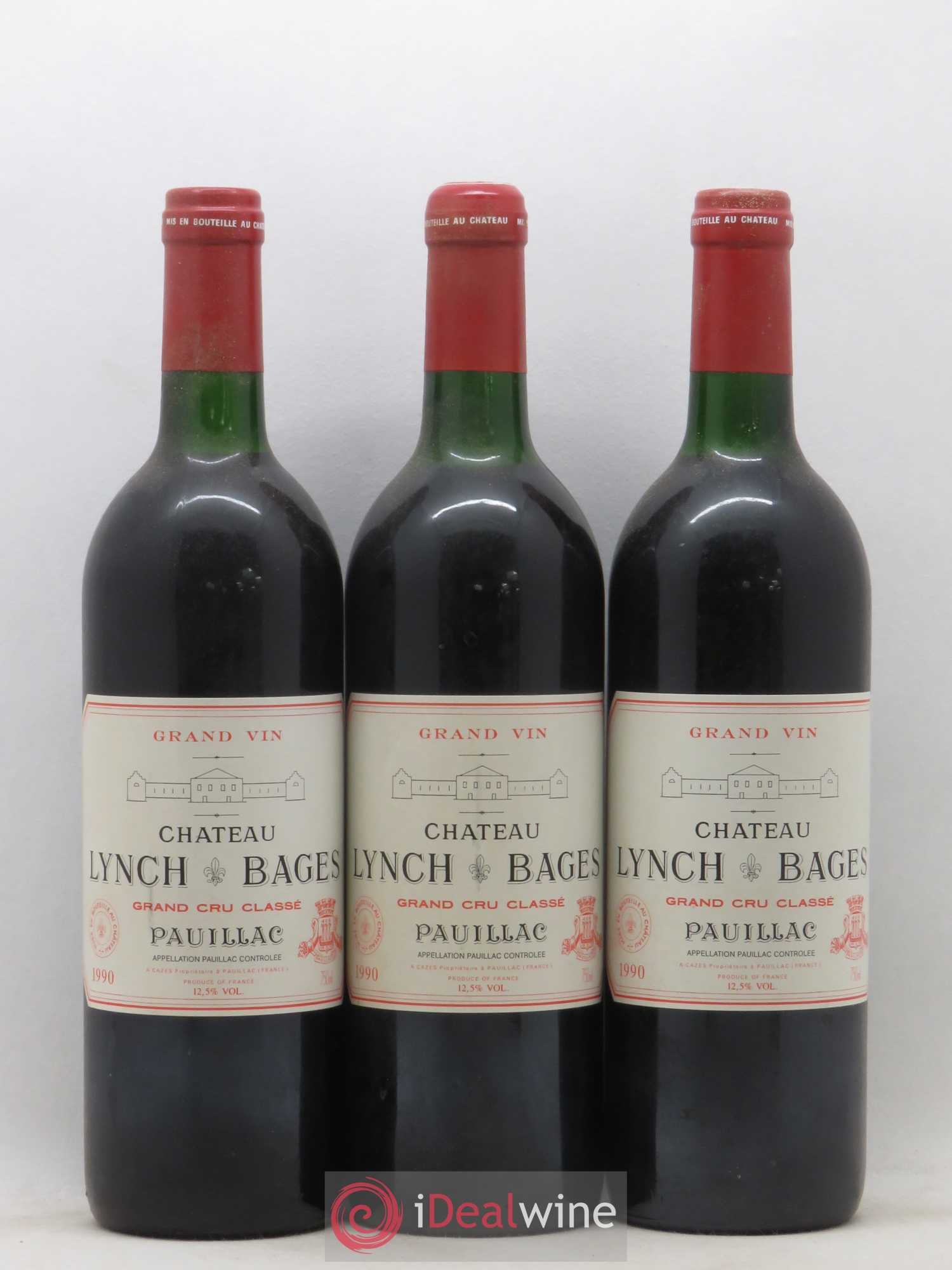 Château Lynch Bages 5ème Grand Cru Classé 1990 - Lot de 12 bouteilles - 3