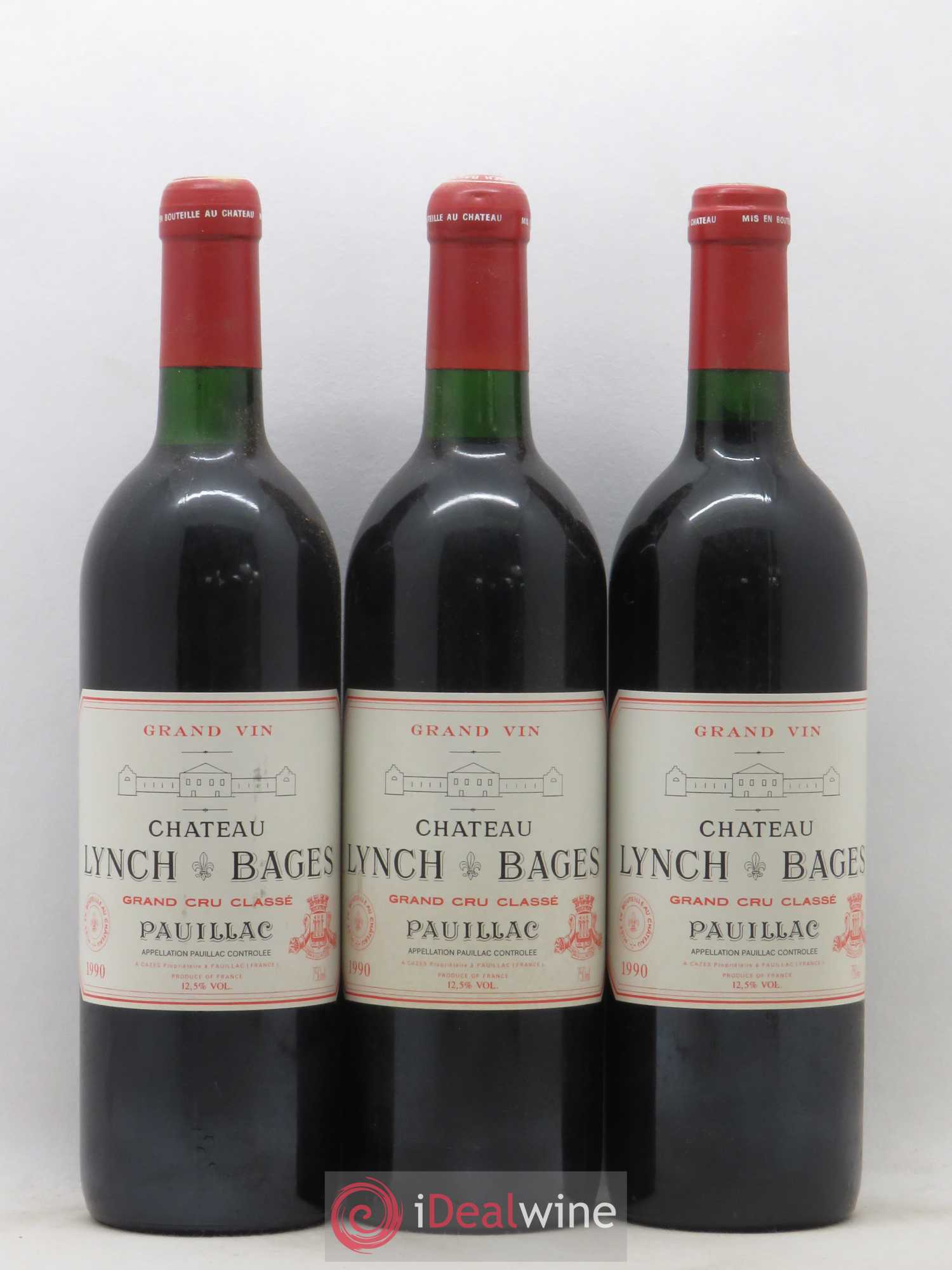 Château Lynch Bages 5ème Grand Cru Classé 1990 - Lot de 12 bouteilles - 4