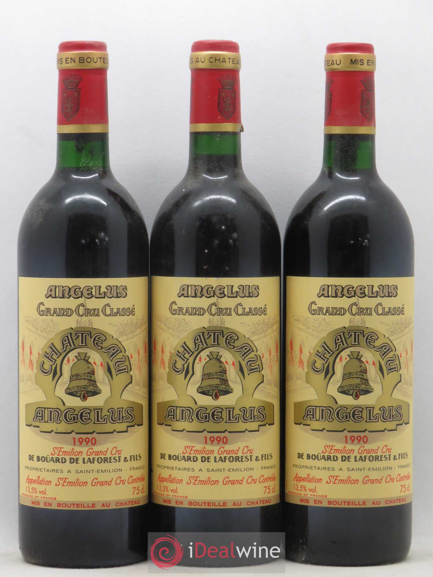 Château Angélus 1er Grand Cru Classé A 1990 - Lot de 12 bouteilles - 2