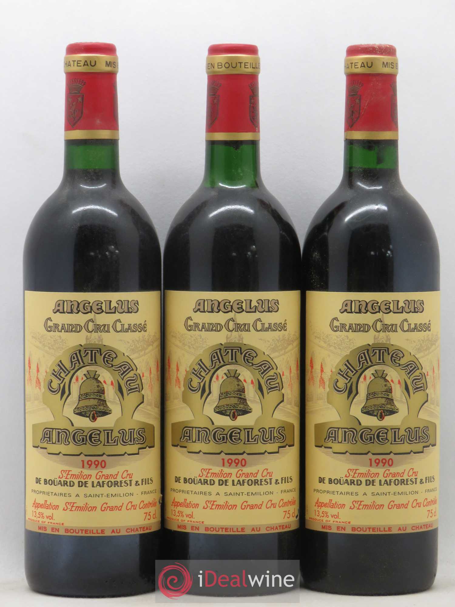 Château Angélus 1er Grand Cru Classé A 1990 - Lot de 12 bouteilles - 3