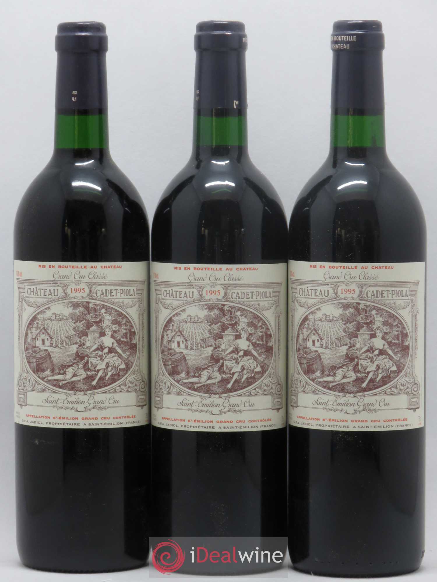 Château Cadet Piola Grand Cru Classé 1995 - Lot de 6 bouteilles - 1