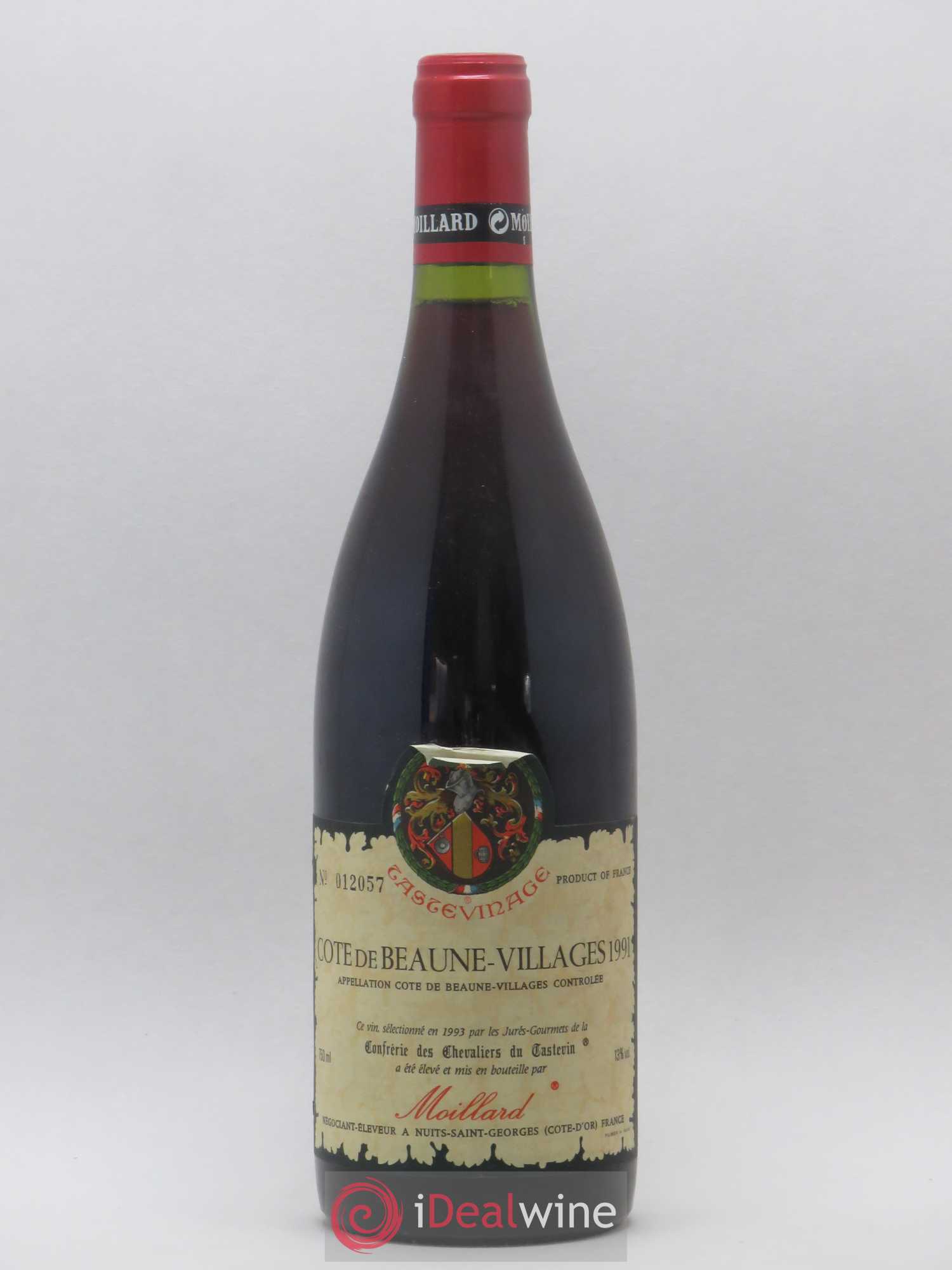 Côte de Beaune-Villages Tastevinage Moillard 1991 - Lot de 1 bouteille - 0