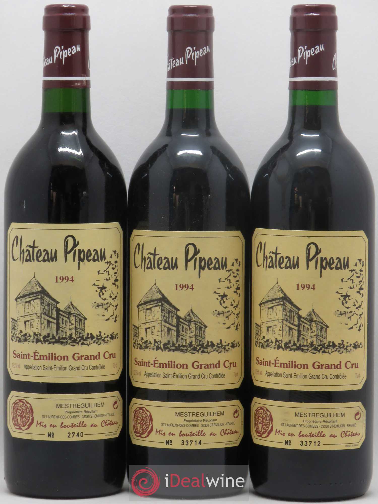 Château Pipeau 1994 - Lot de 6 bouteilles - 1
