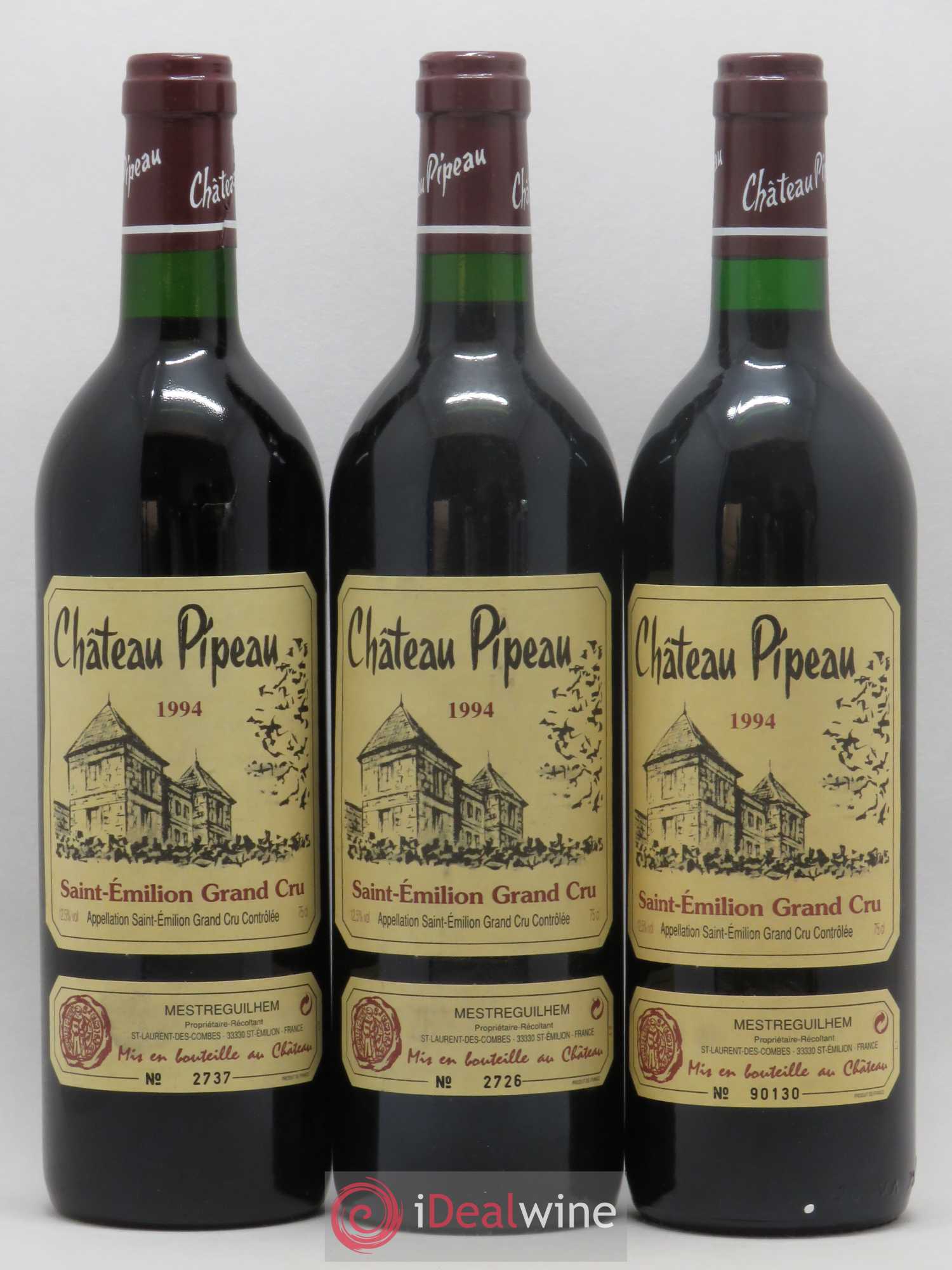 Château Pipeau 1994 - Lot de 6 bouteilles - 2