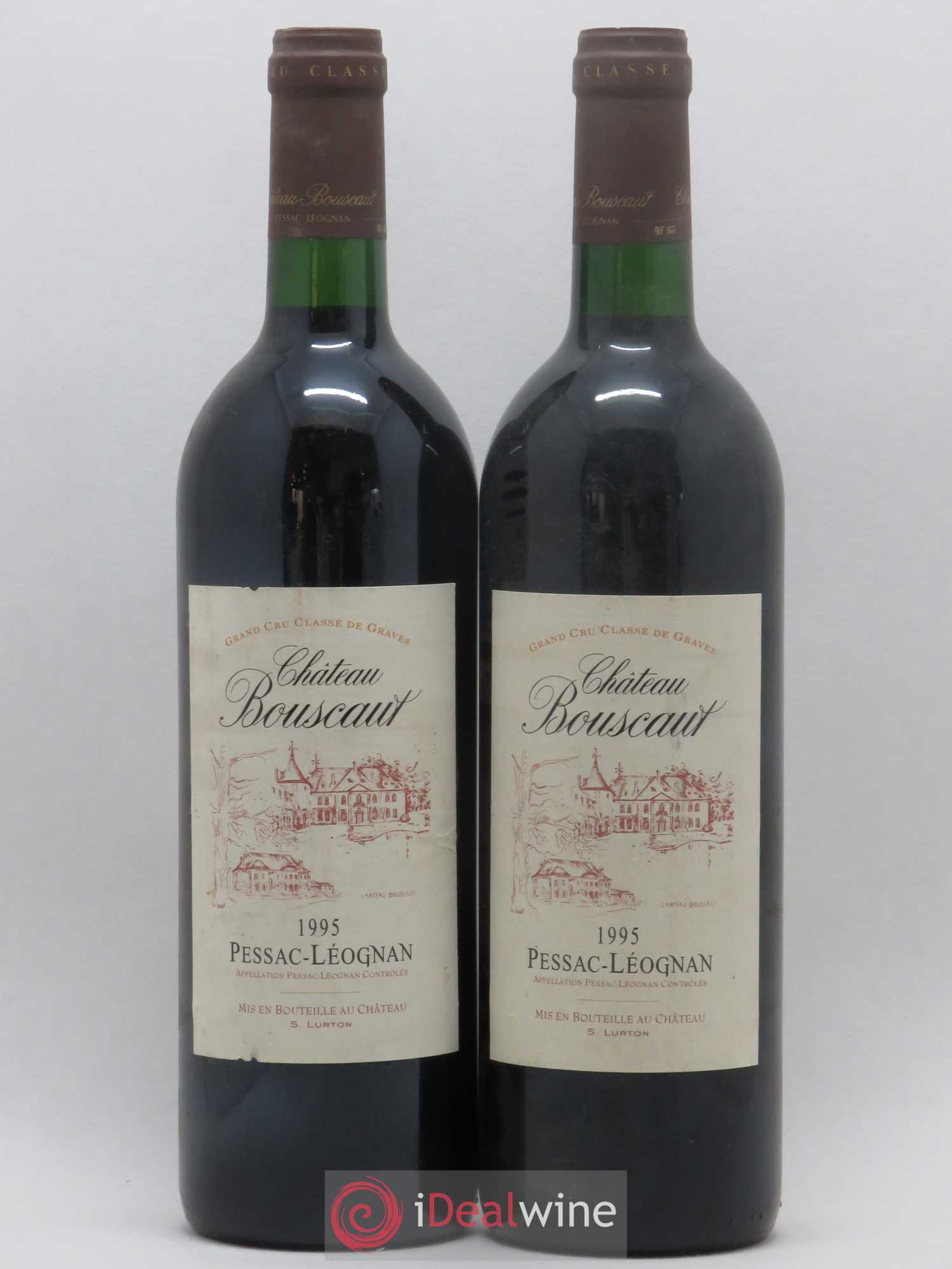 Château Bouscaut Cru Classé de Graves 1995 - Lot de 2 bouteilles - 0